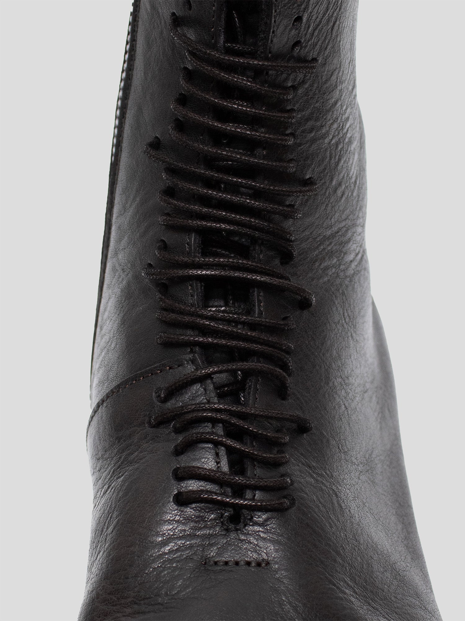 Ladder-Lace Leather Boots