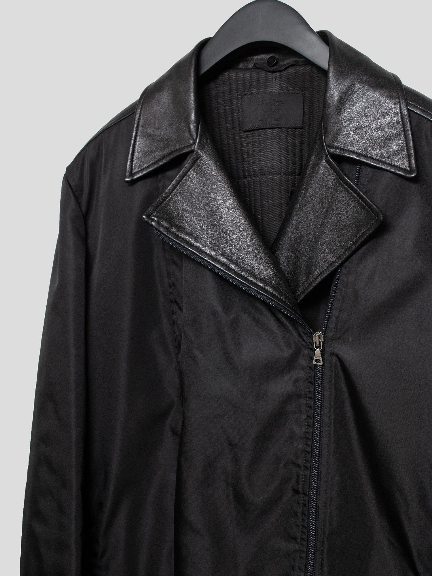 Prada 1990s Nylon Jacket with Removable Collar | COMMUNE