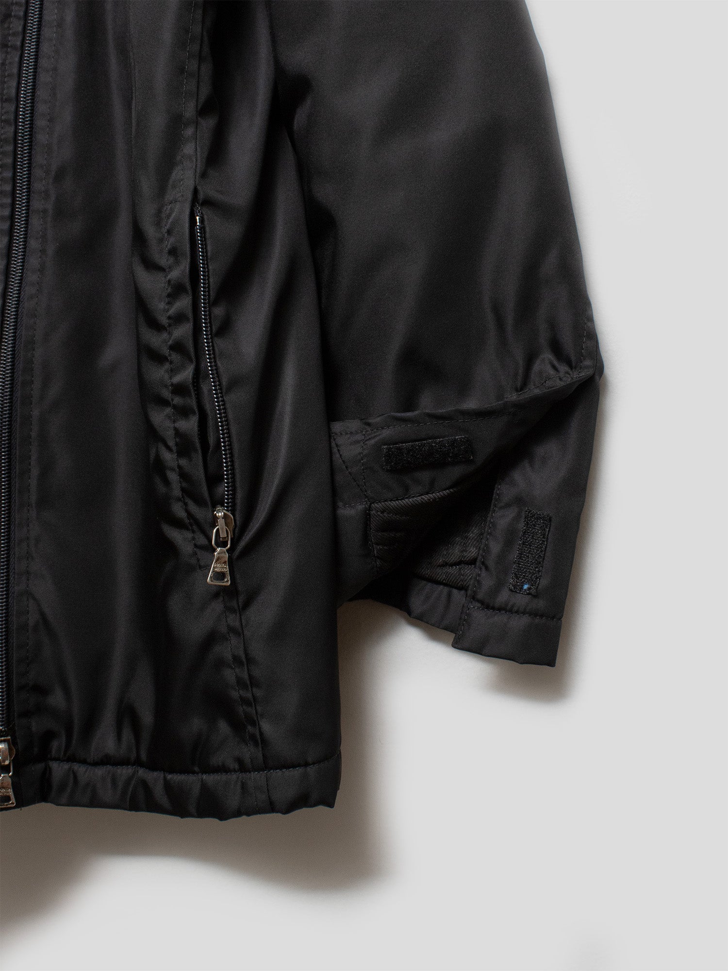 Prada 1990s Nylon Jacket with Removable Collar | COMMUNE