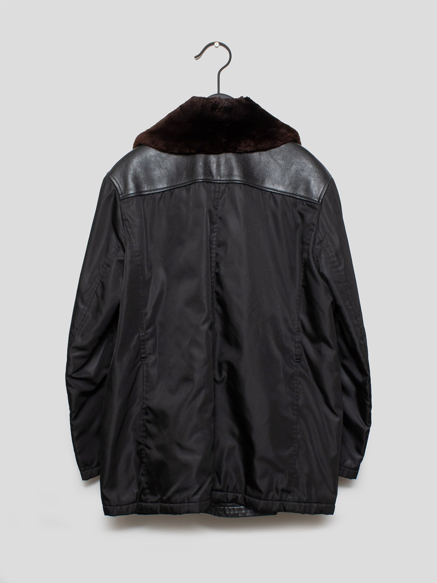 Prada 1990s Nylon Jacket with Removable Collar | COMMUNE
