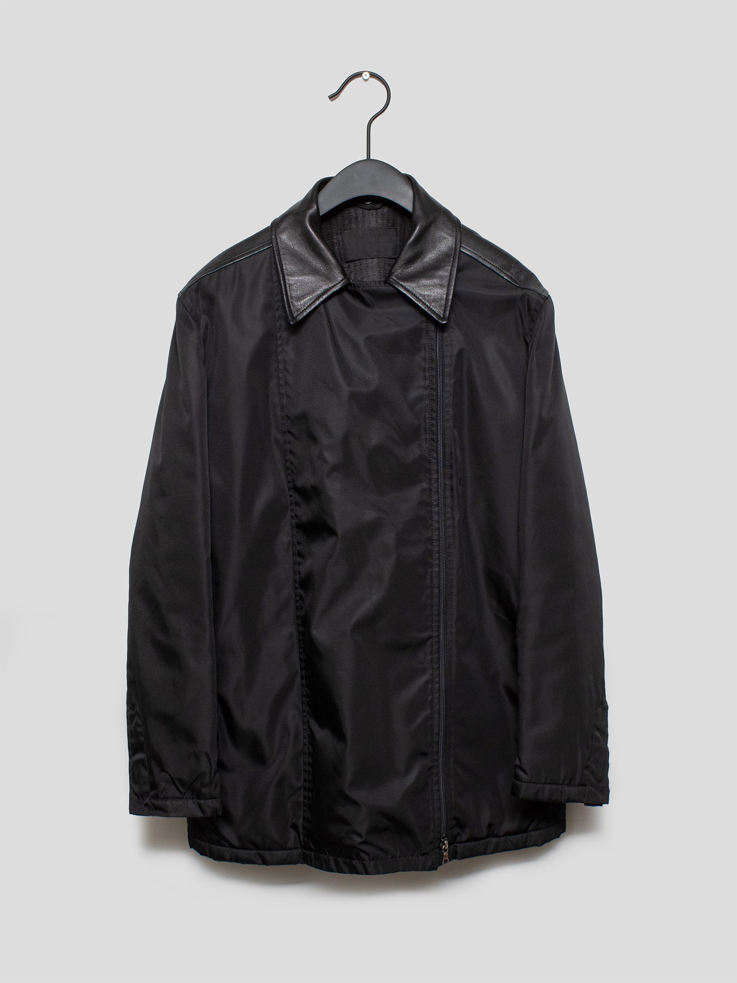 Prada 1990s Nylon Jacket with Removable Collar | COMMUNE