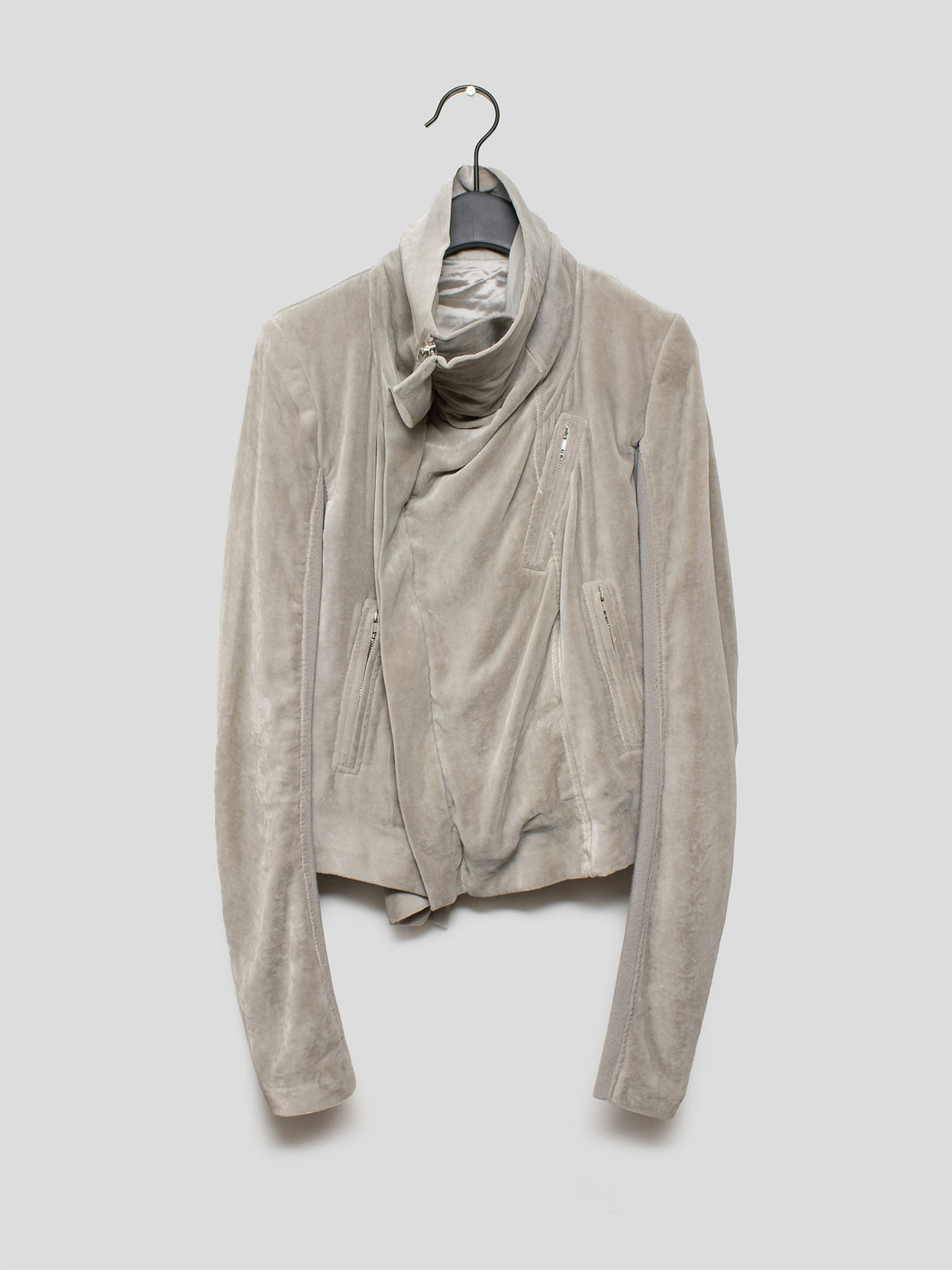 AW23 "Luxor" Velvet Biker Jacket