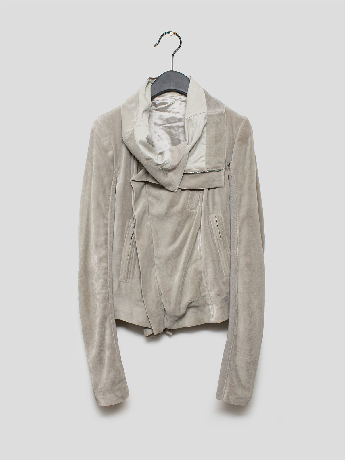 AW23 "Luxor" Velvet Biker Jacket