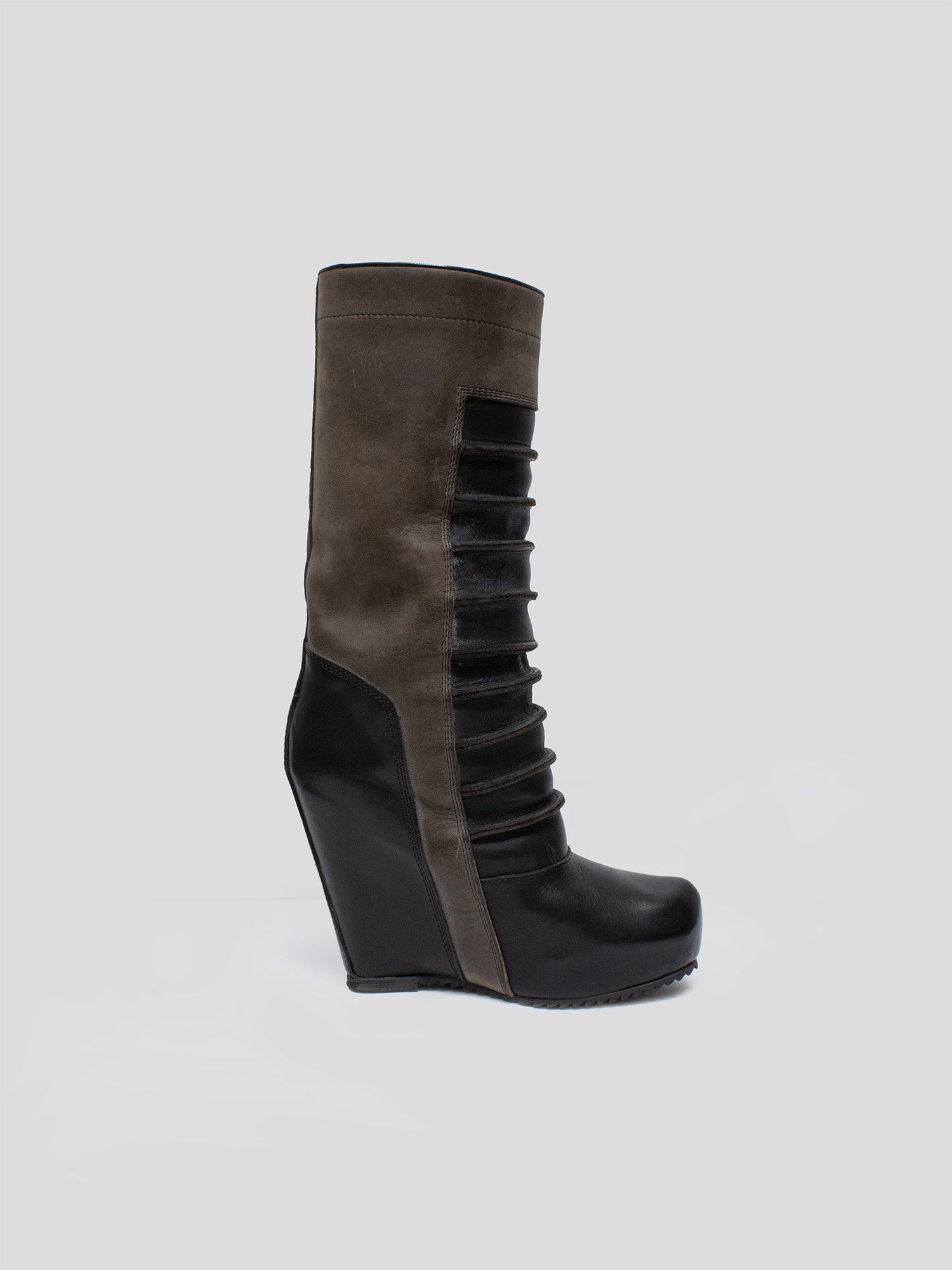 AW11 "Limo" Laddered Wedge Boots
