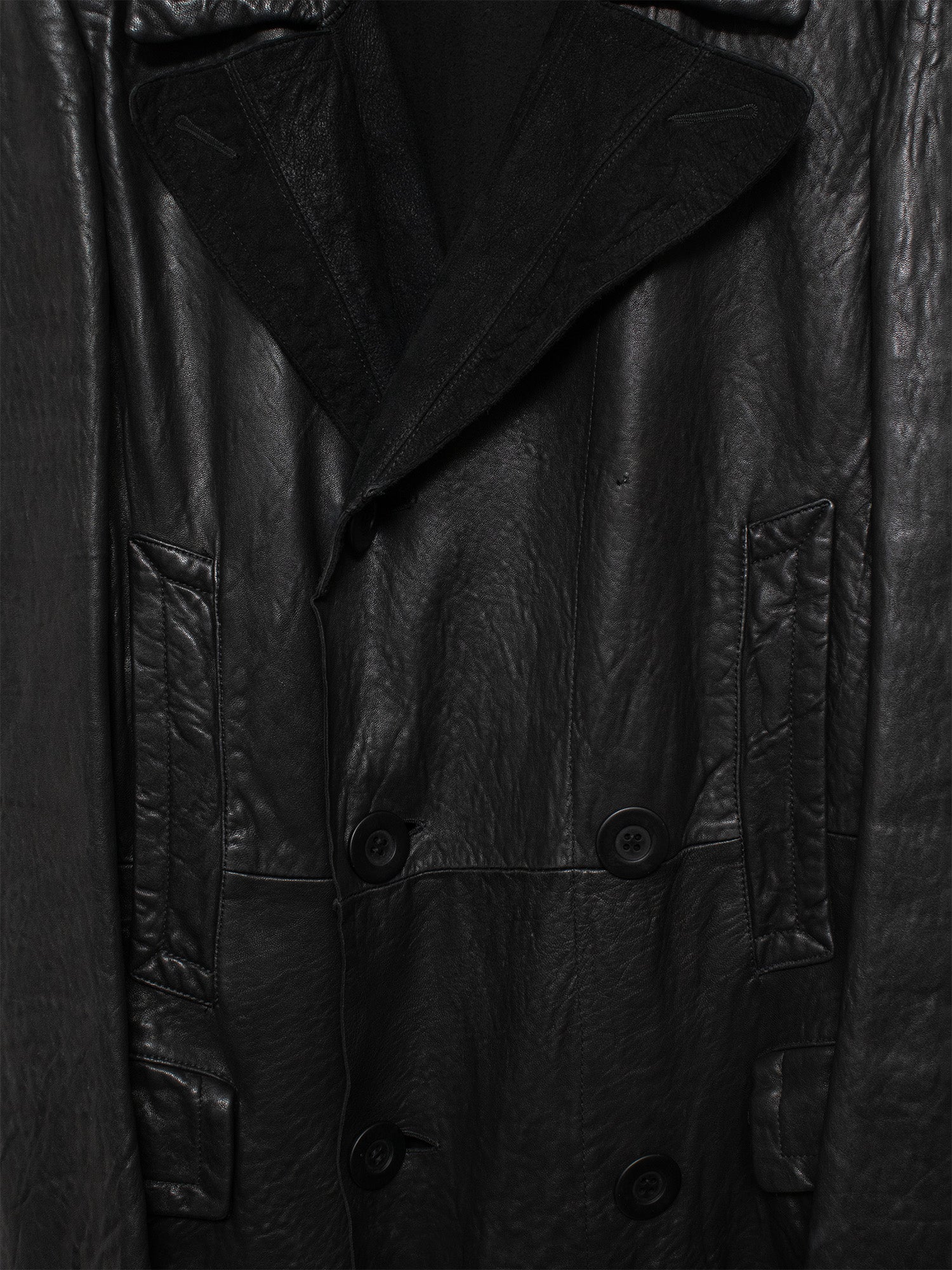 AW05 "Moog" Nappa Leather Trench Coat