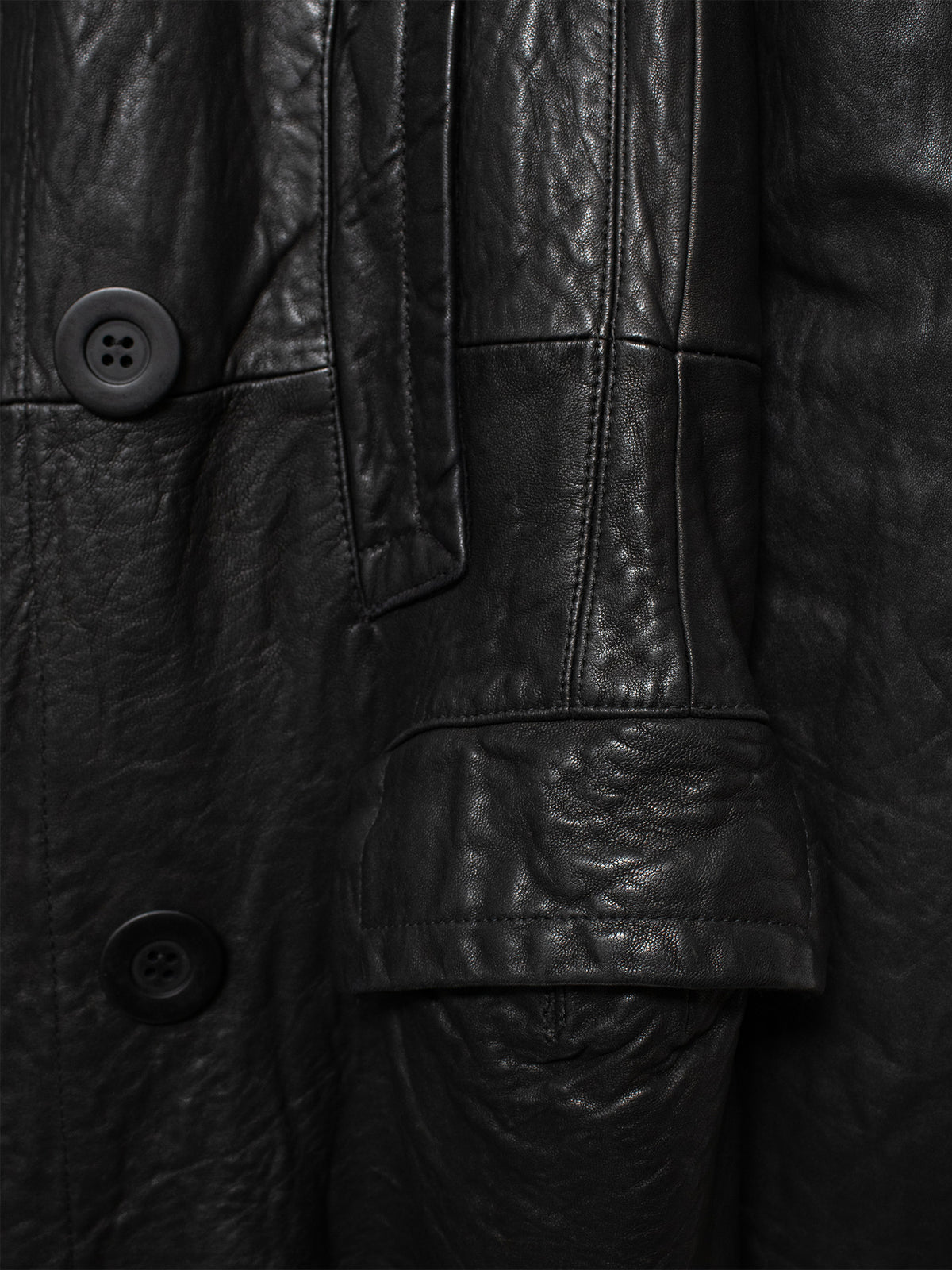 AW05 "Moog" Nappa Leather Trench Coat