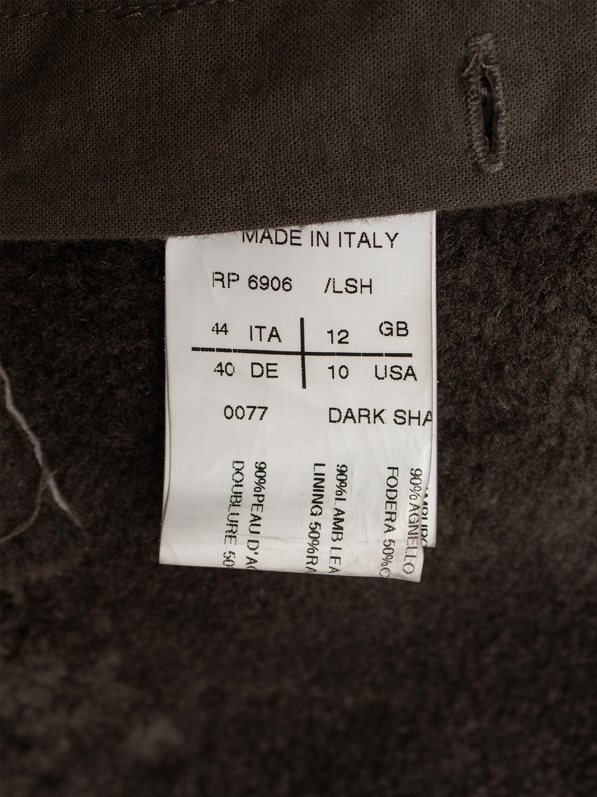 AW10 "Gleam" Lambskin Shearling Biker Coat