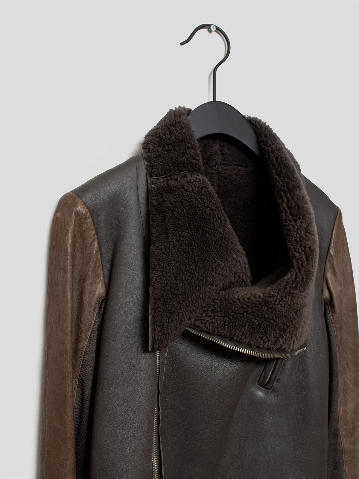 AW10 "Gleam" Lambskin Shearling Biker Coat