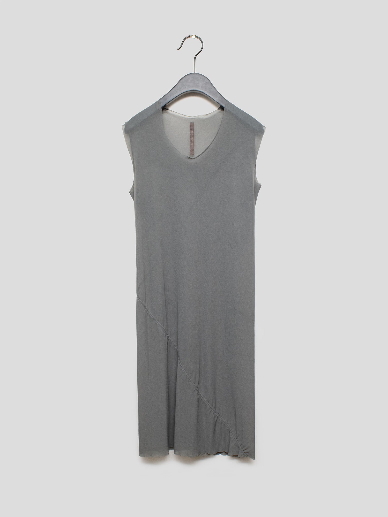 Lilies Bias-Cut Sheer Dress