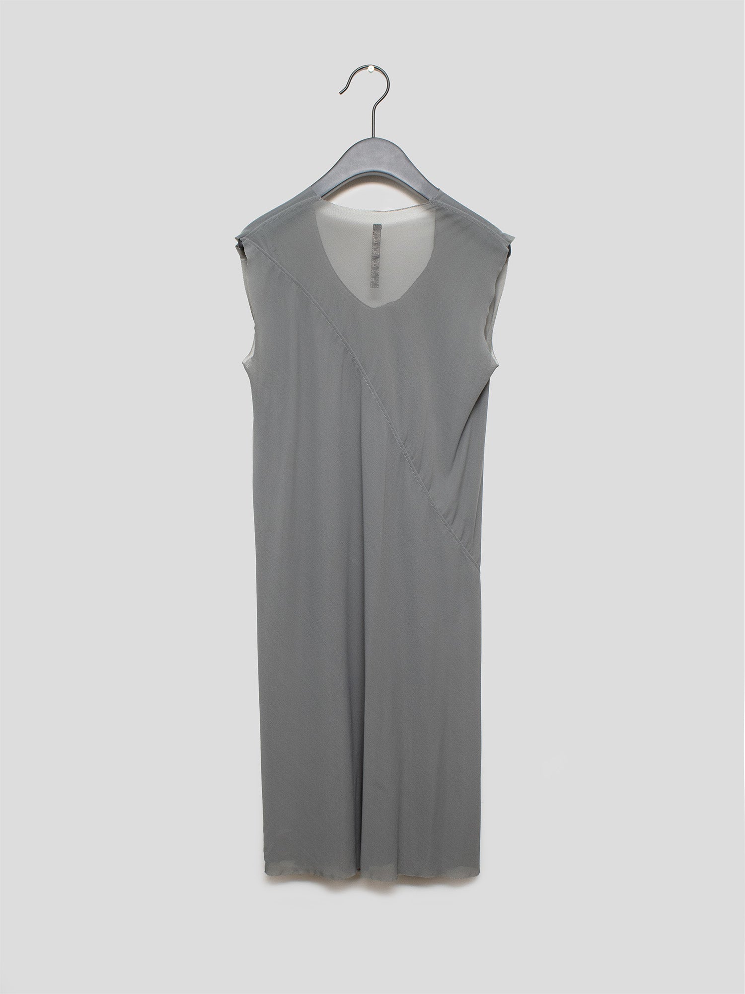 Lilies Bias-Cut Sheer Dress