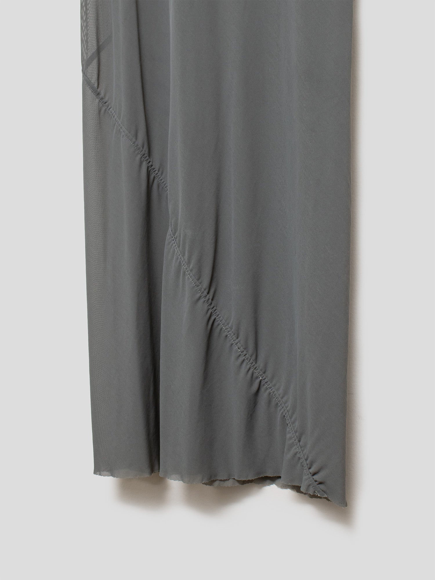 Lilies Bias-Cut Sheer Dress
