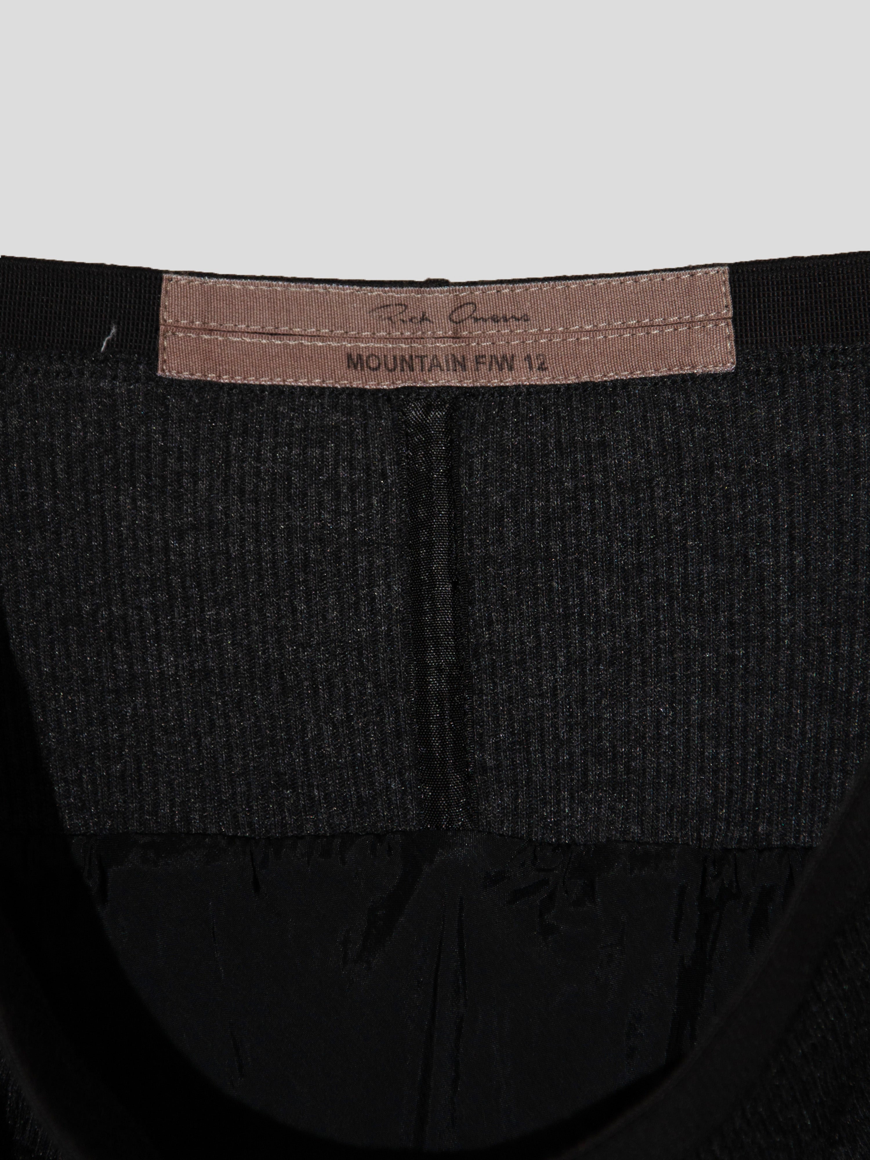 FW12 "Mountain" Fishtail Draped Skirt