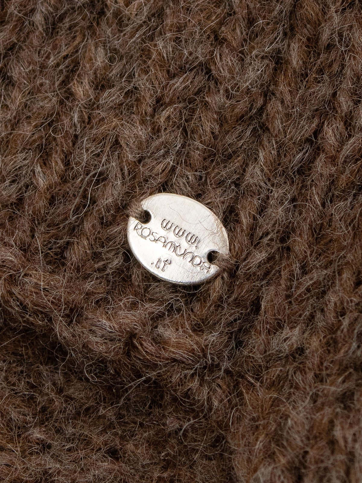 Alpaca Wool Bonnet with Lace Detail