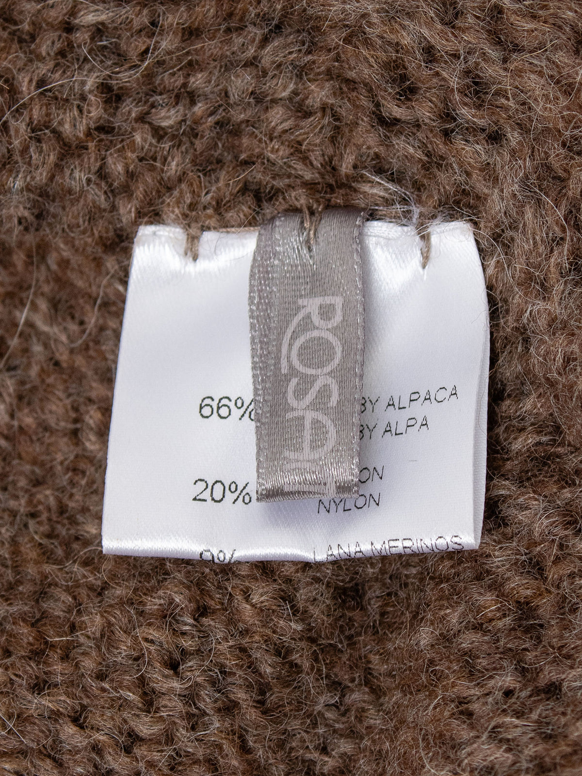 Alpaca Wool Bonnet with Lace Detail