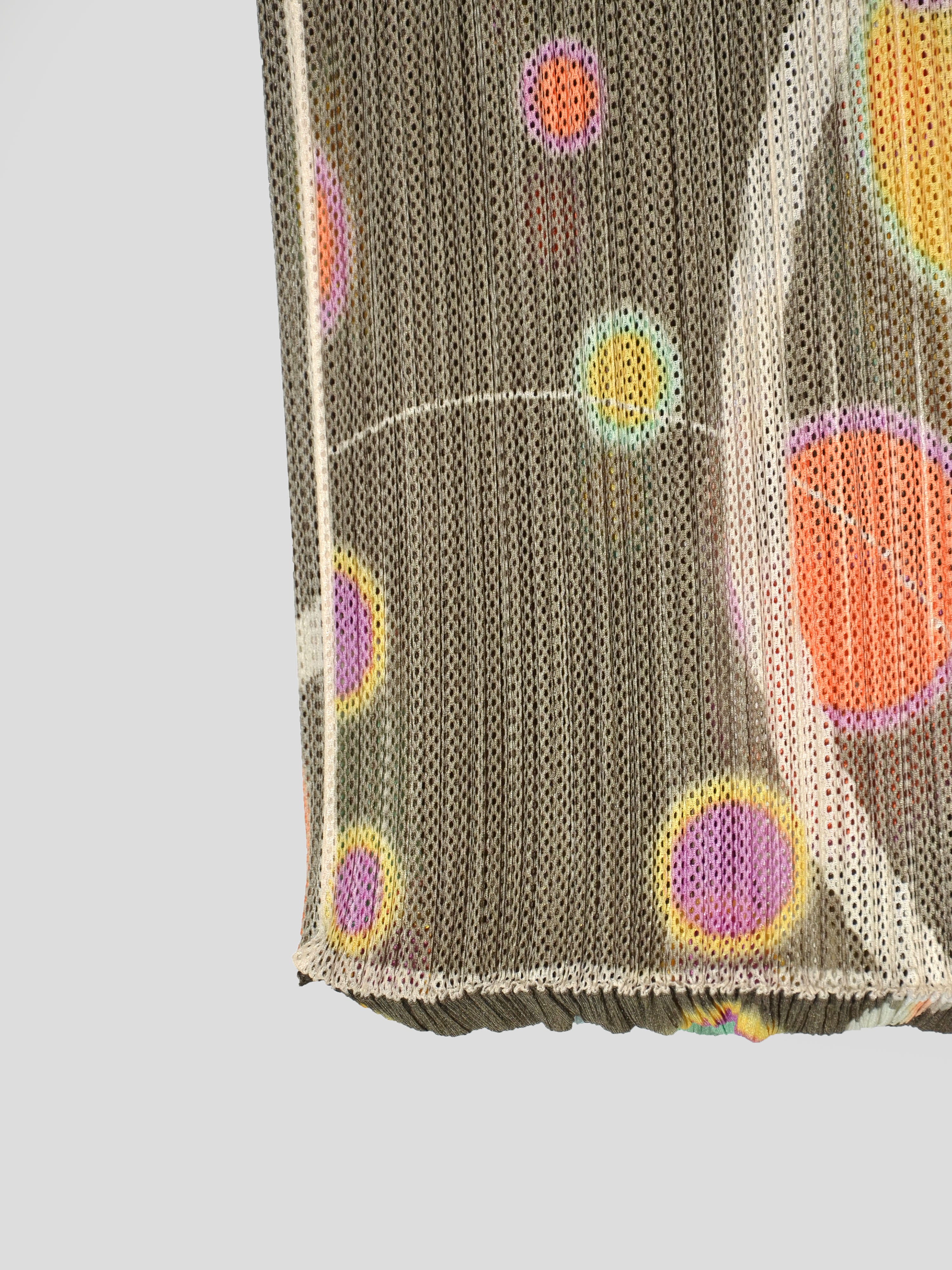 SS01 Mesh Layered Printed Skirt