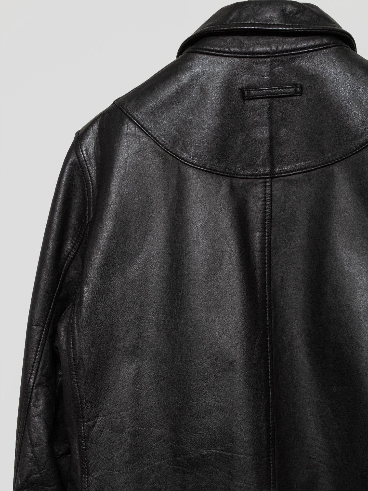 Zip-up Leather Jacket