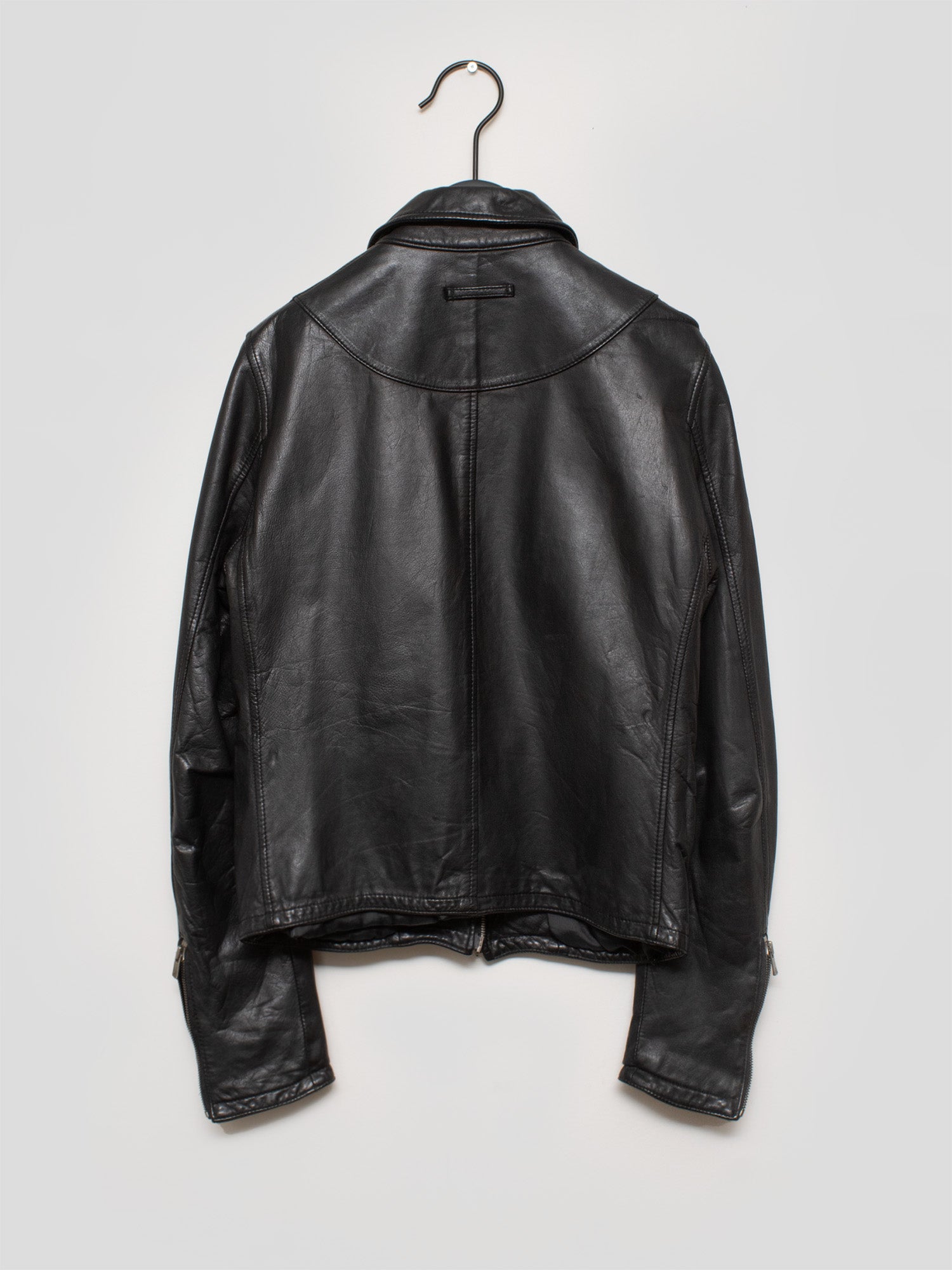 Zip-up Leather Jacket