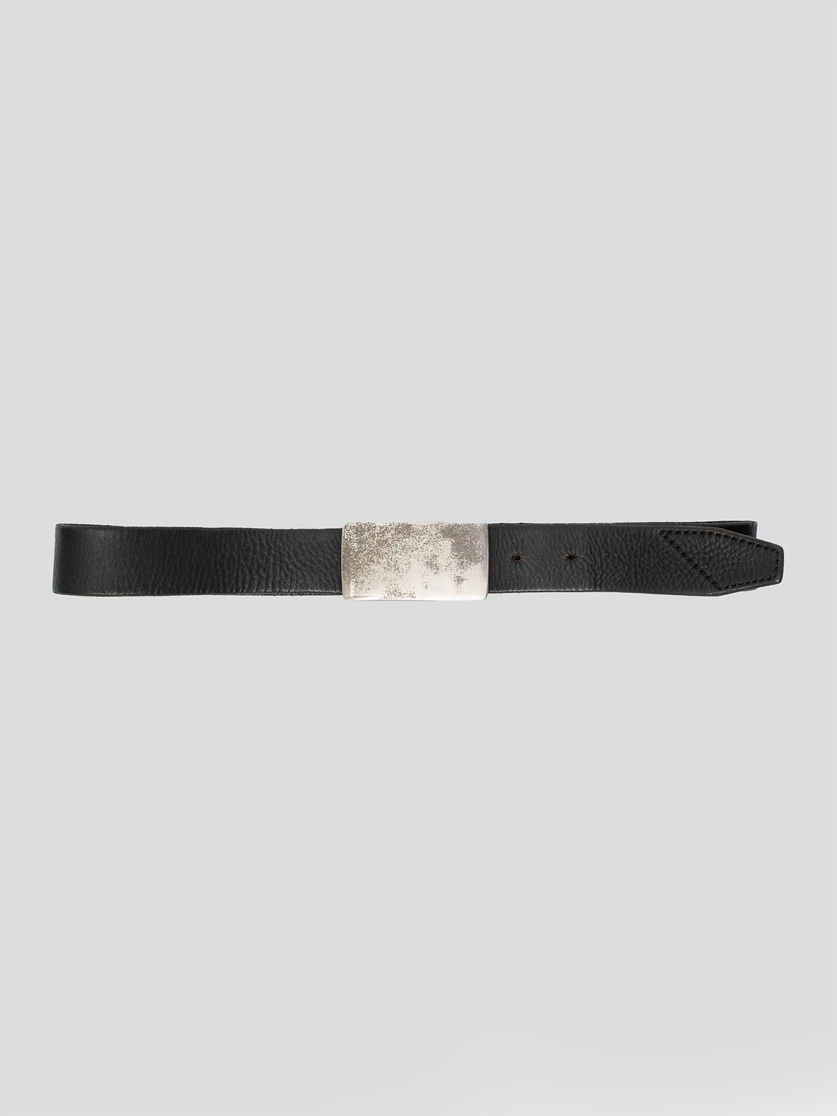 Plaque Buckle Leather Belt