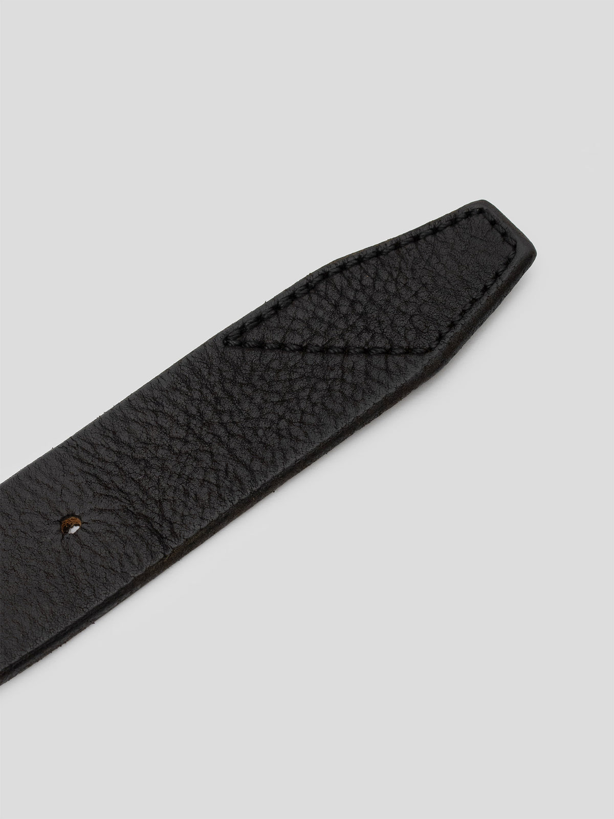 Plaque Buckle Leather Belt