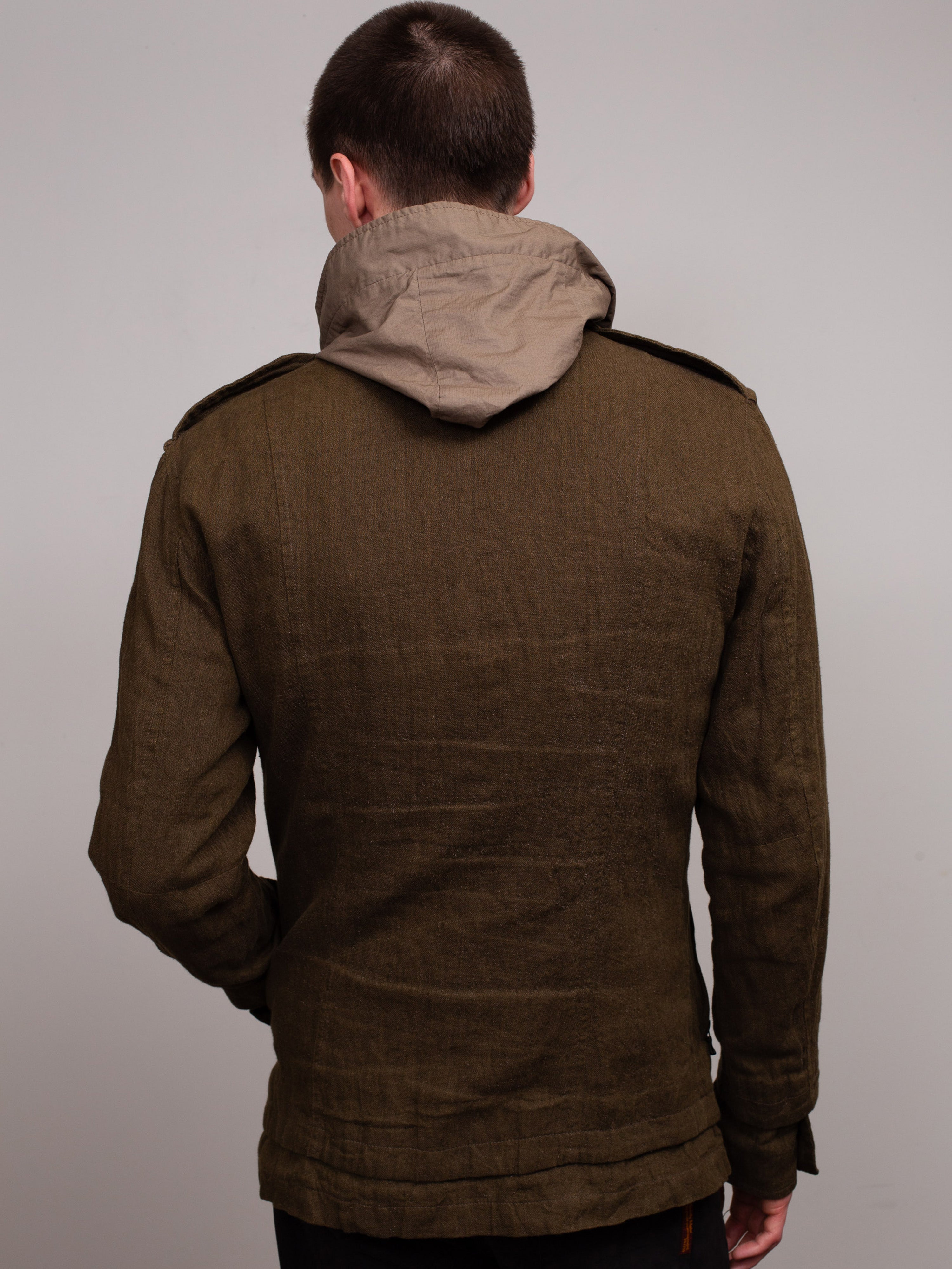 2000s Wrinkled Military Jacket