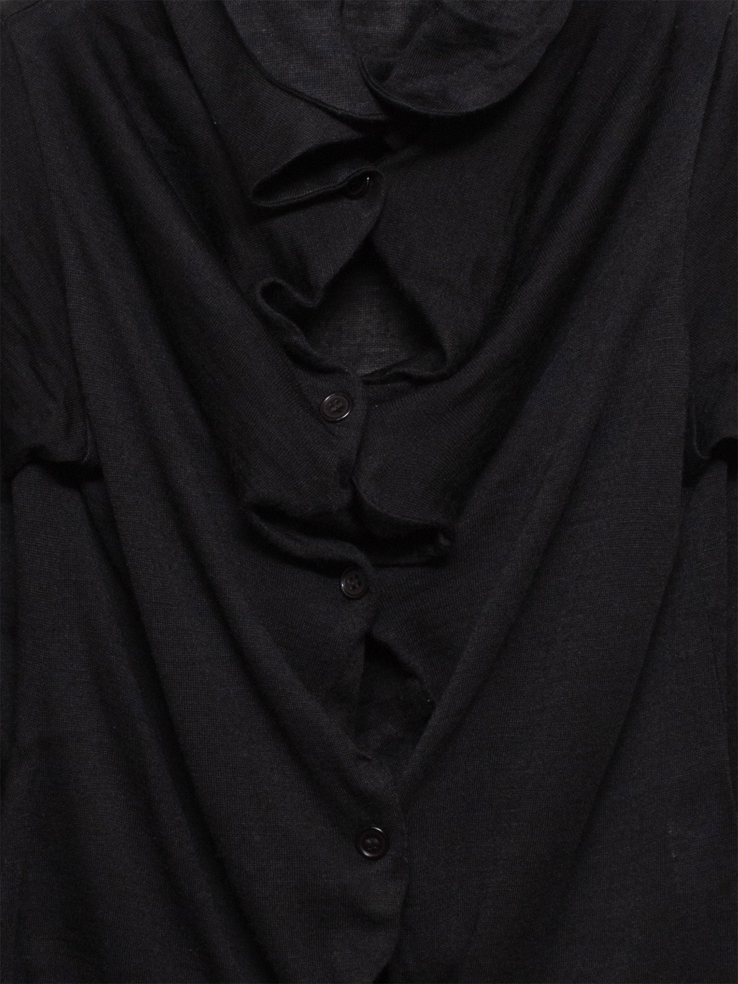 2000s Quarter-Sleeve Turtleneck Cardigan