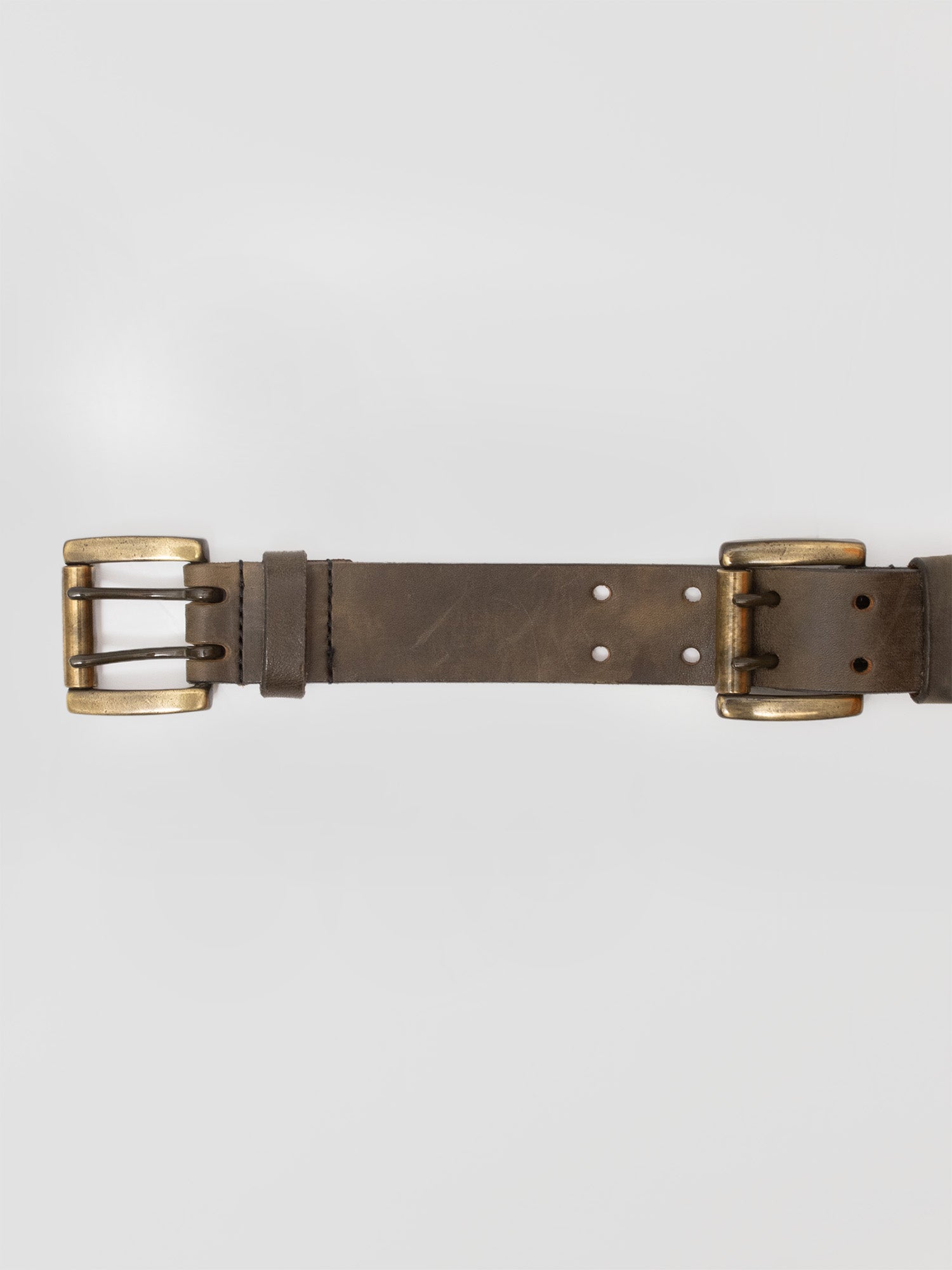 Two-piece Leather Belt