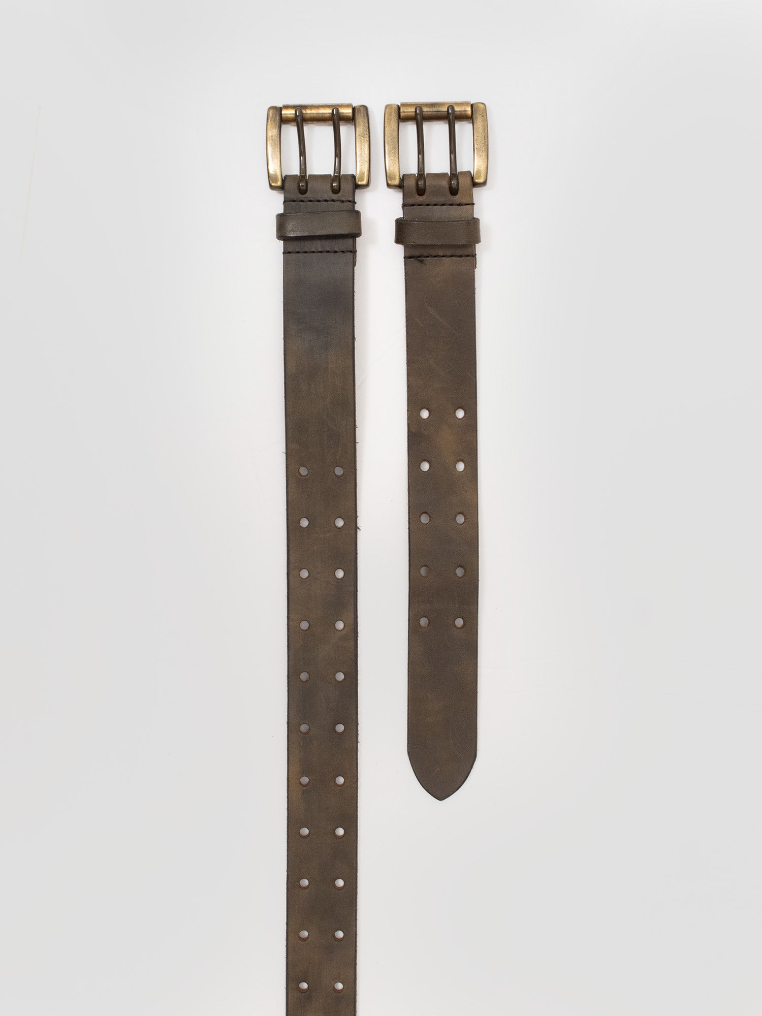 Two-piece Leather Belt