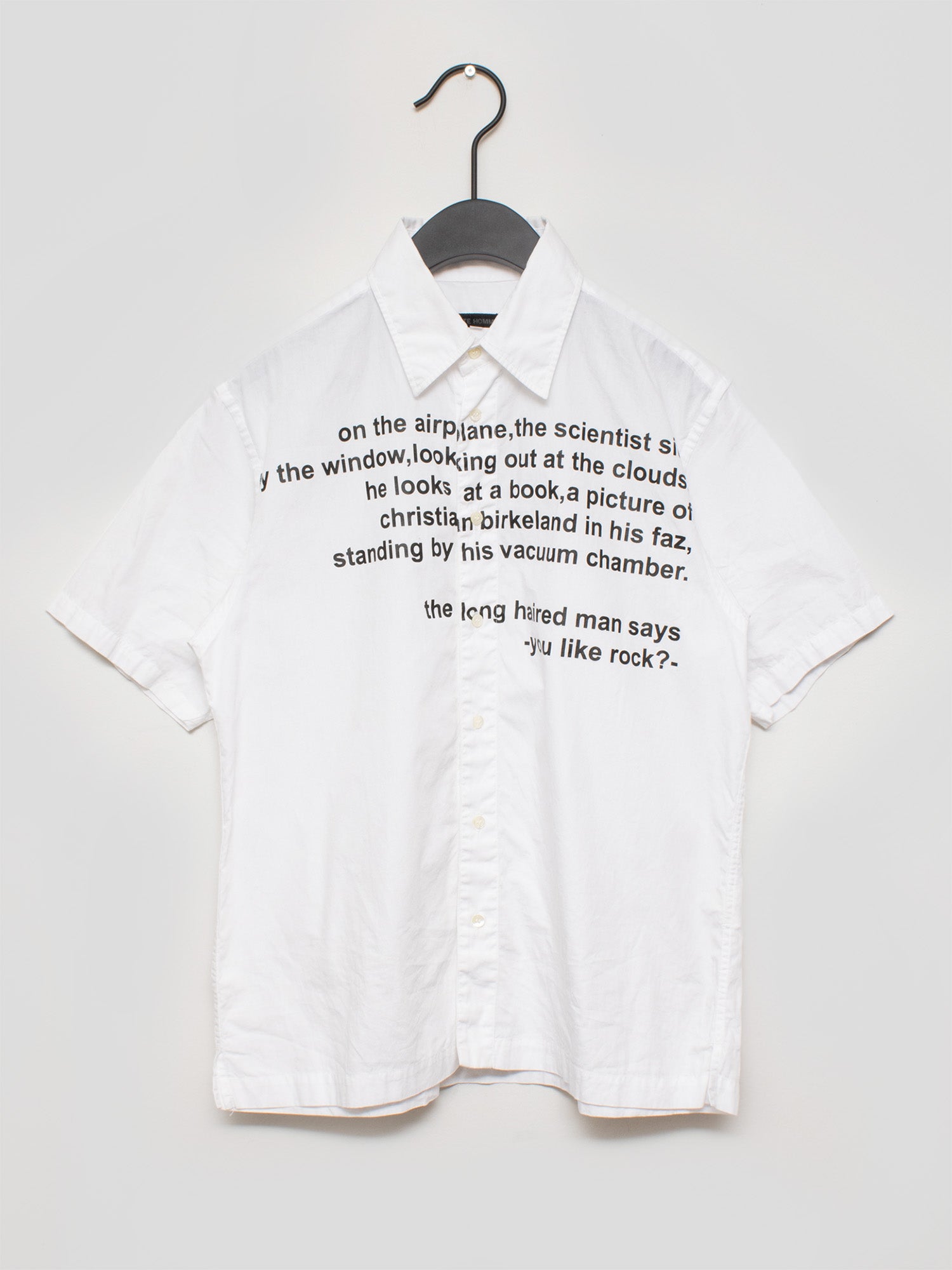 Message Print Short-sleeve Shirt