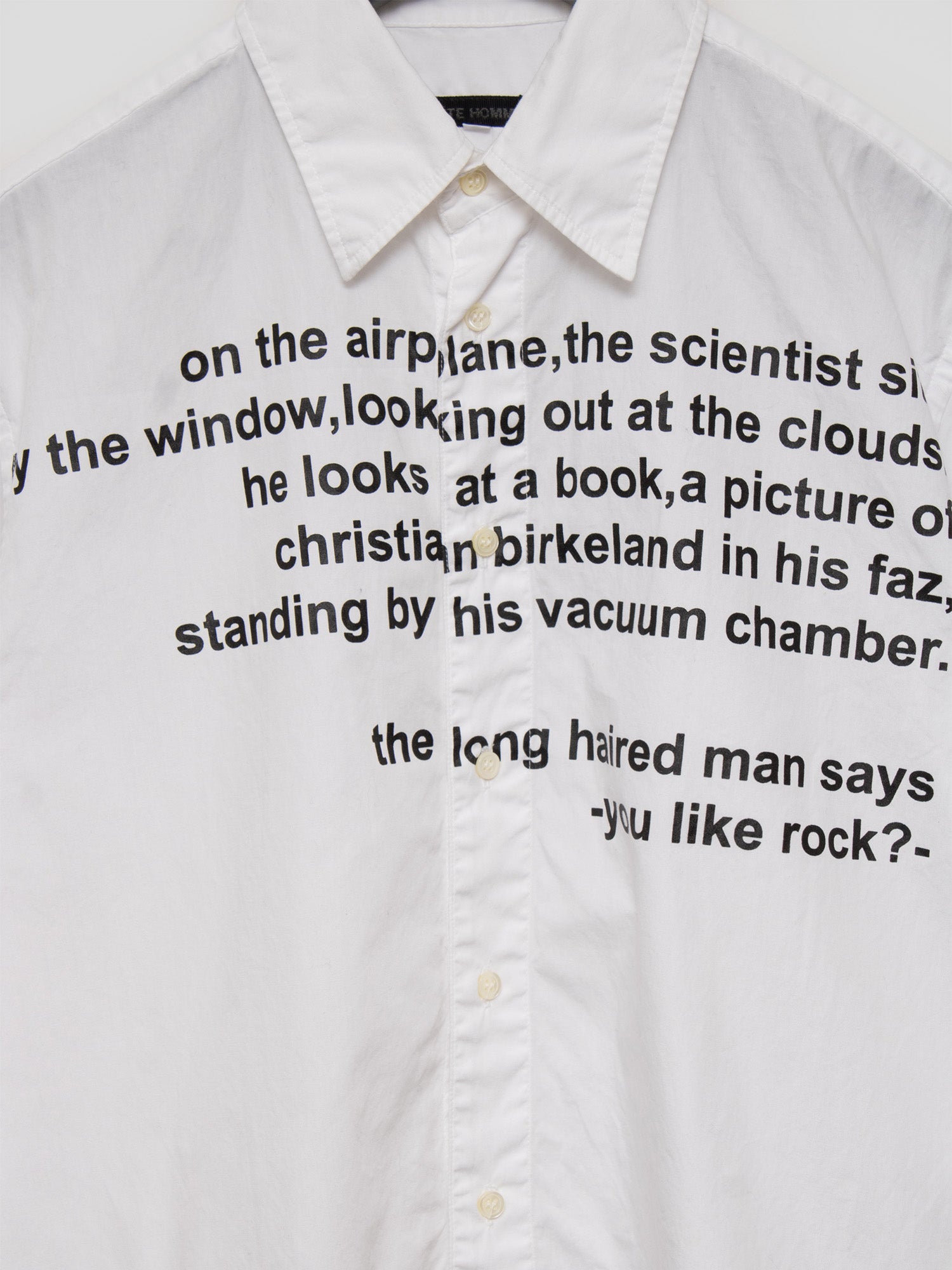 Message Print Short-sleeve Shirt