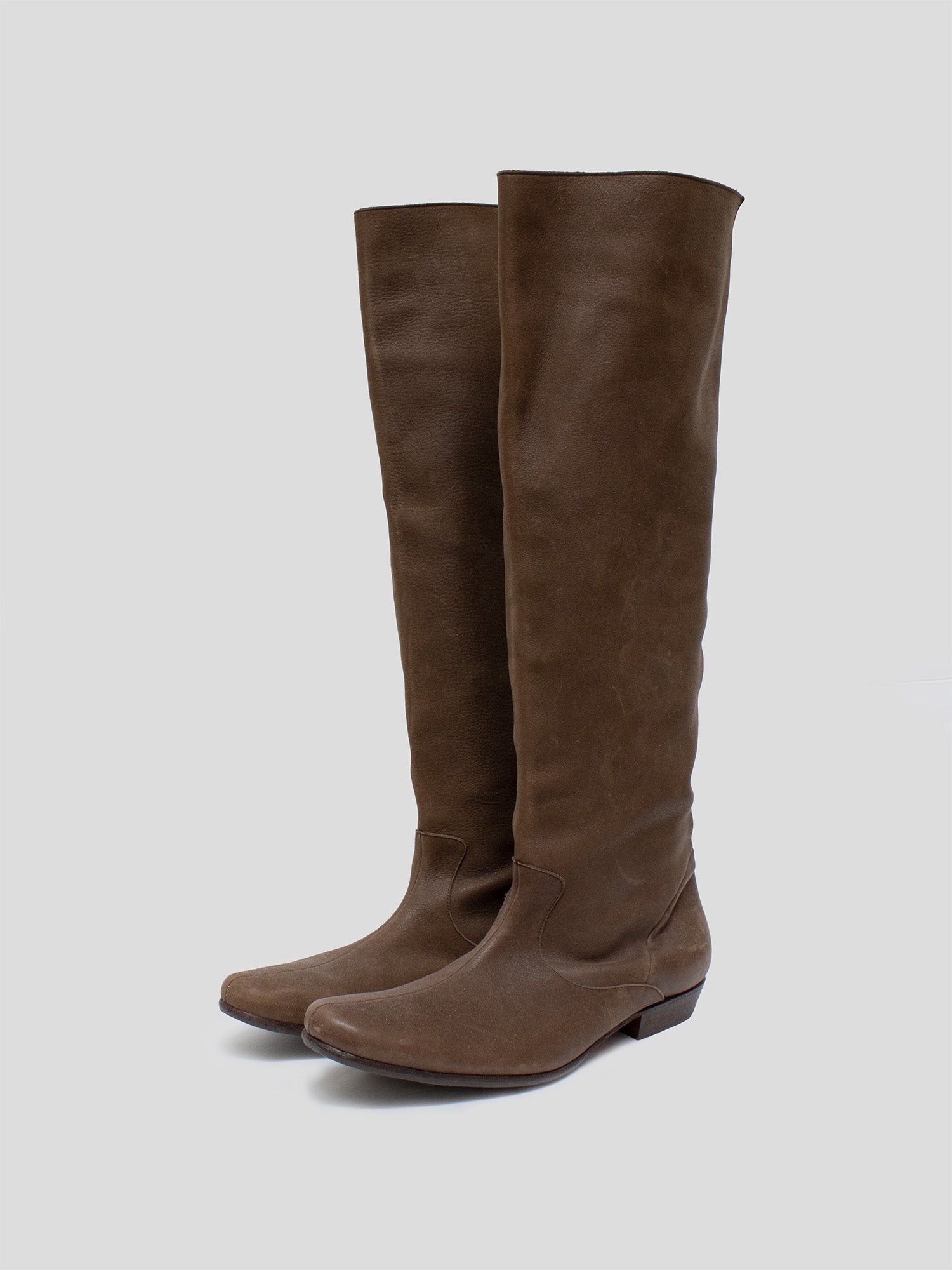 Knee-High Leather Boots