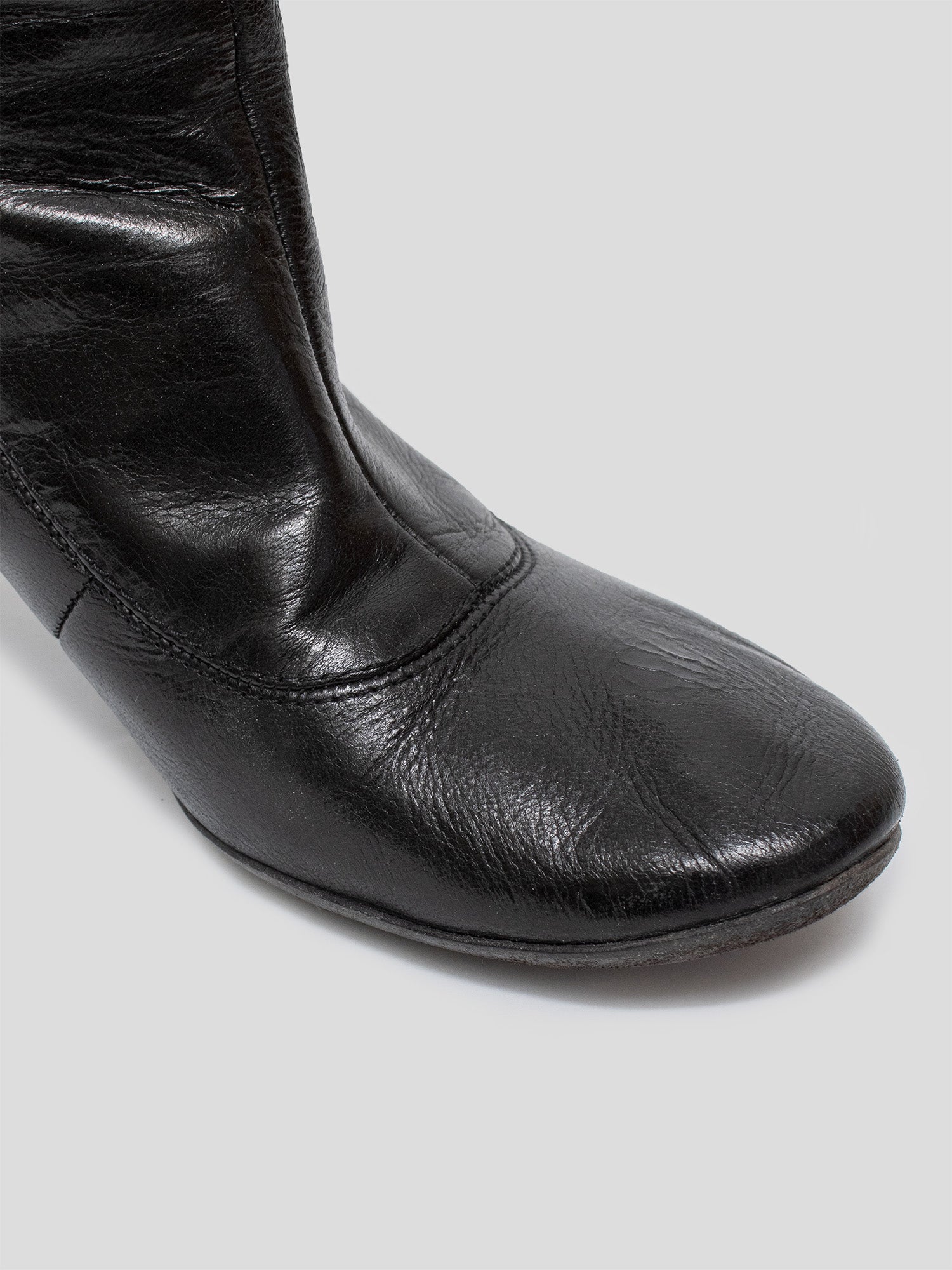 Layered Leather Boots