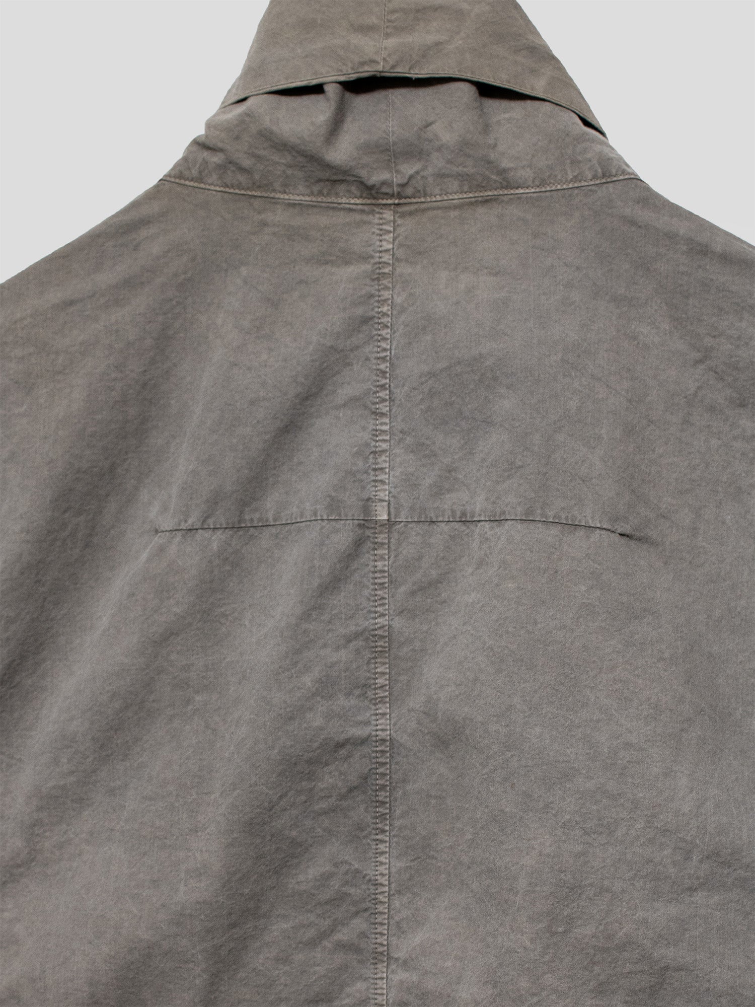 SS12 Gathered-Sleeve Zip-Up Shirt