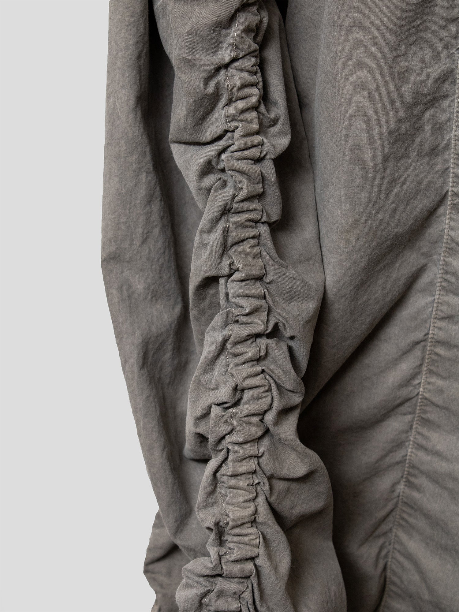 SS12 Gathered-Sleeve Zip-Up Shirt