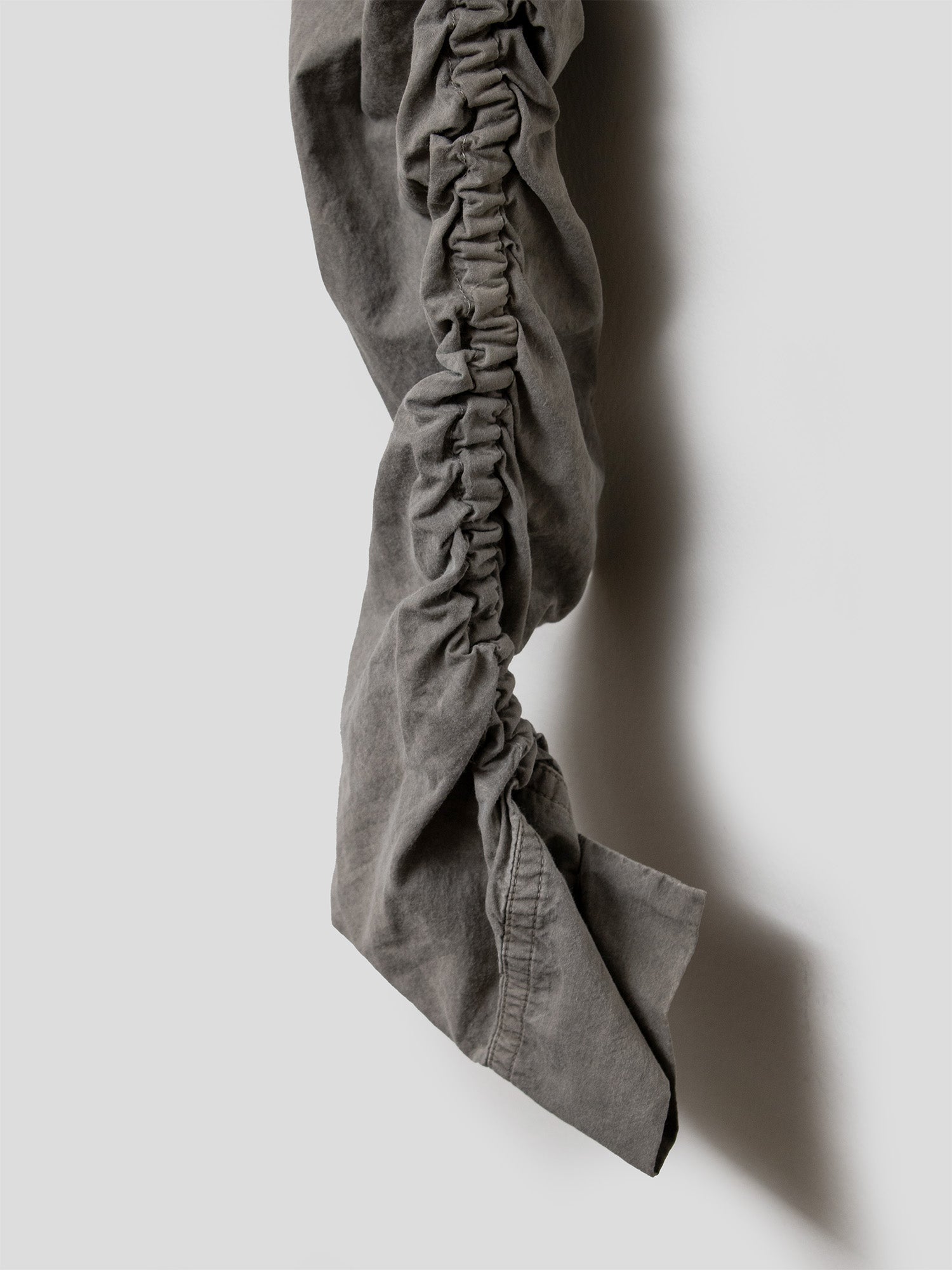 SS12 Gathered-Sleeve Zip-Up Shirt