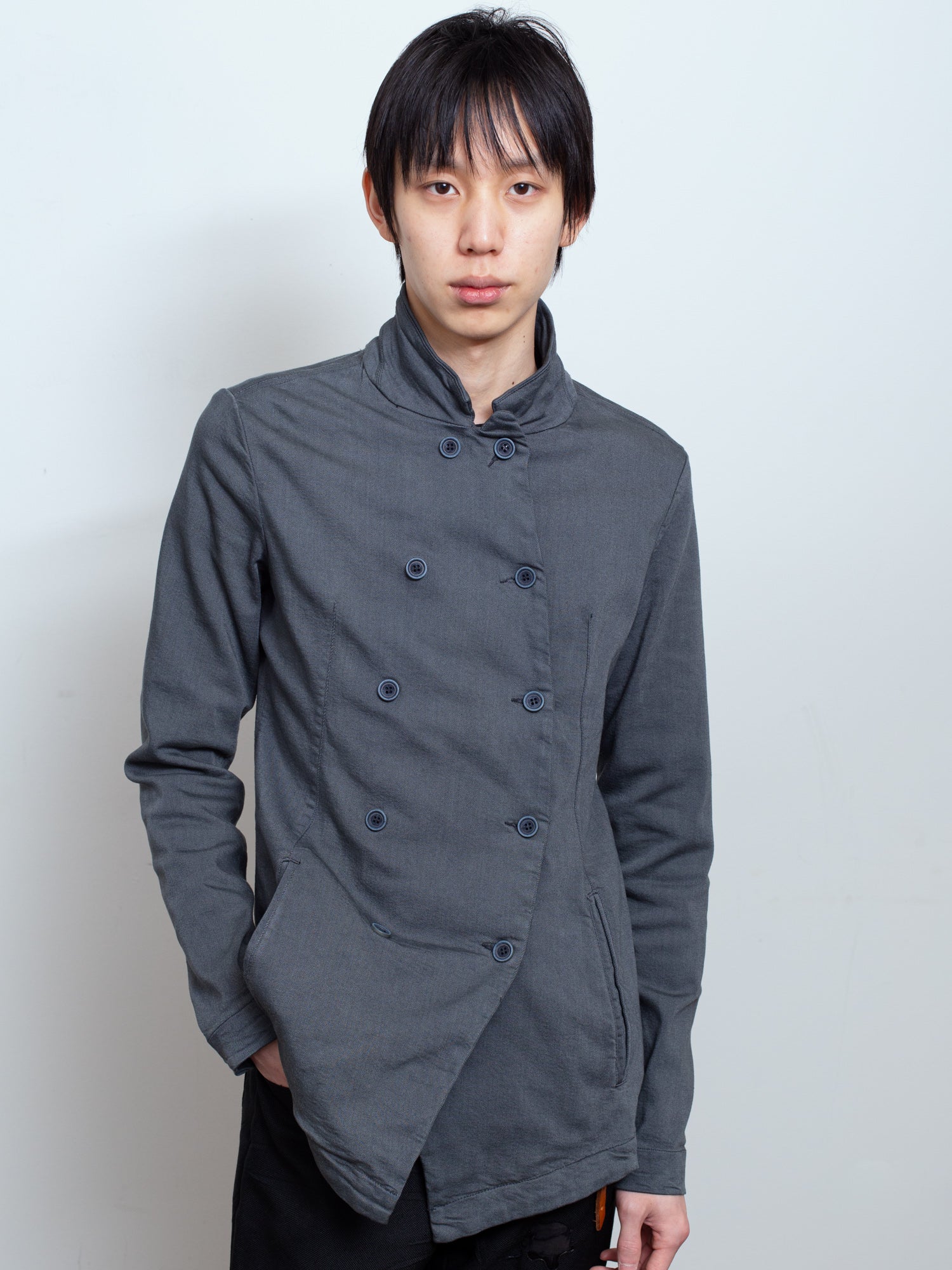 Object-Dyed Double-Breasted Jacket