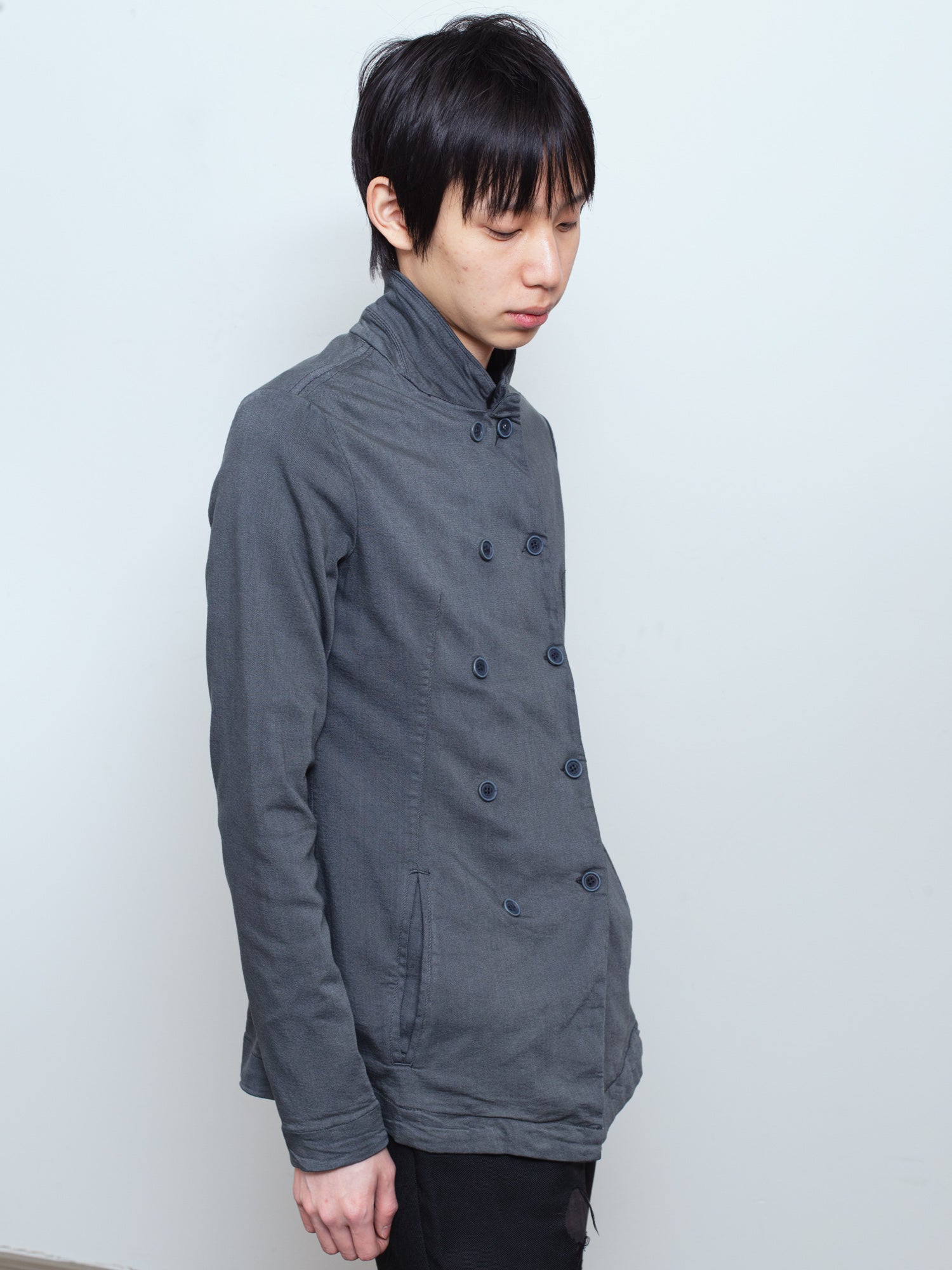 Object-Dyed Double-Breasted Jacket
