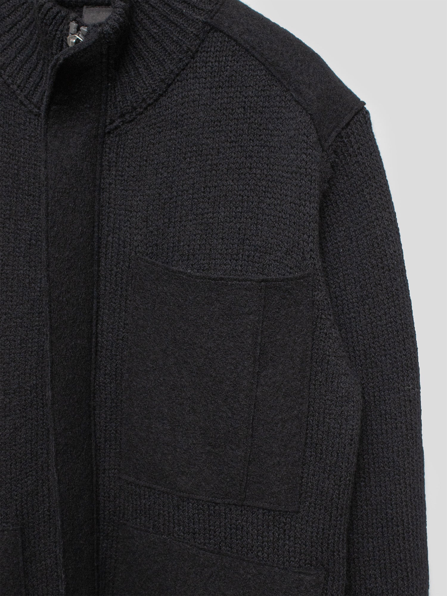 Knitted Zip-Up Jacket