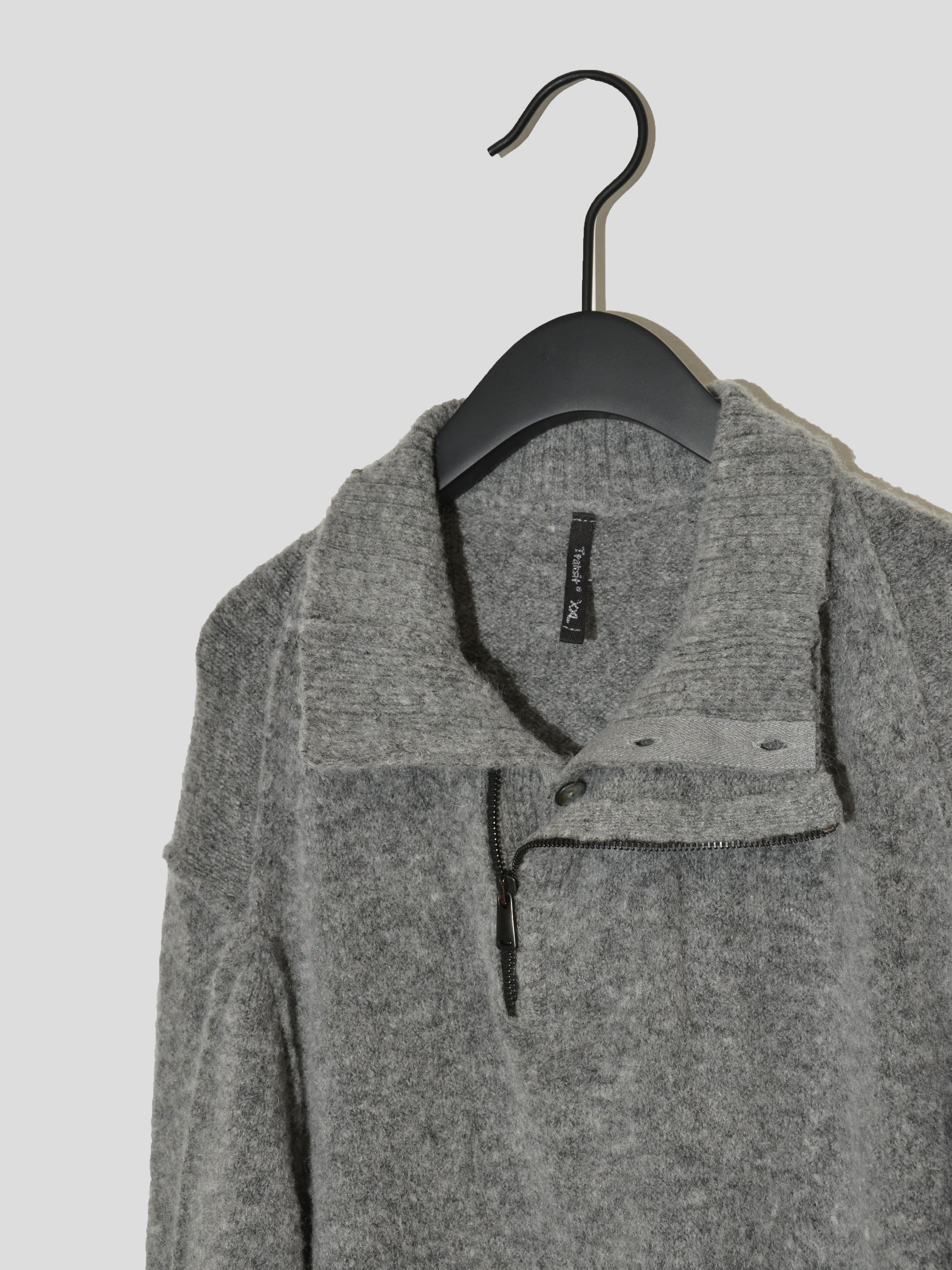 Dual Collar Pullover Sweater