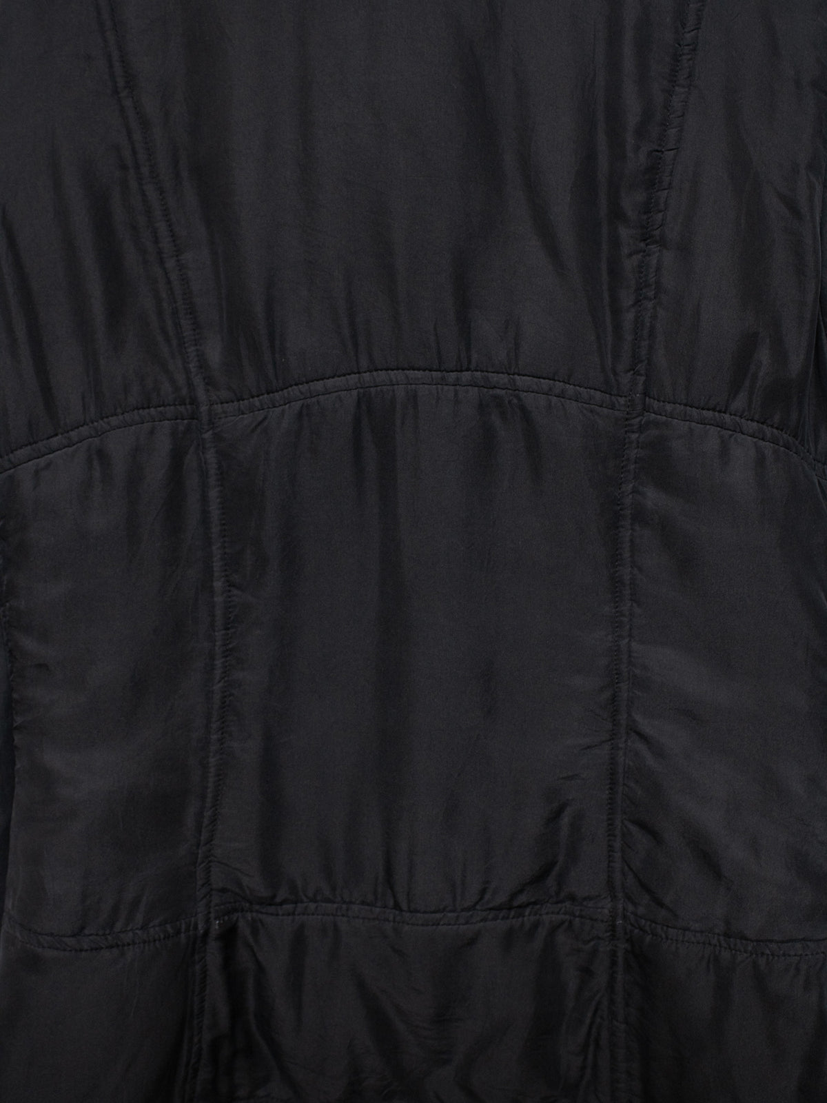 Padded Silk Short Parka