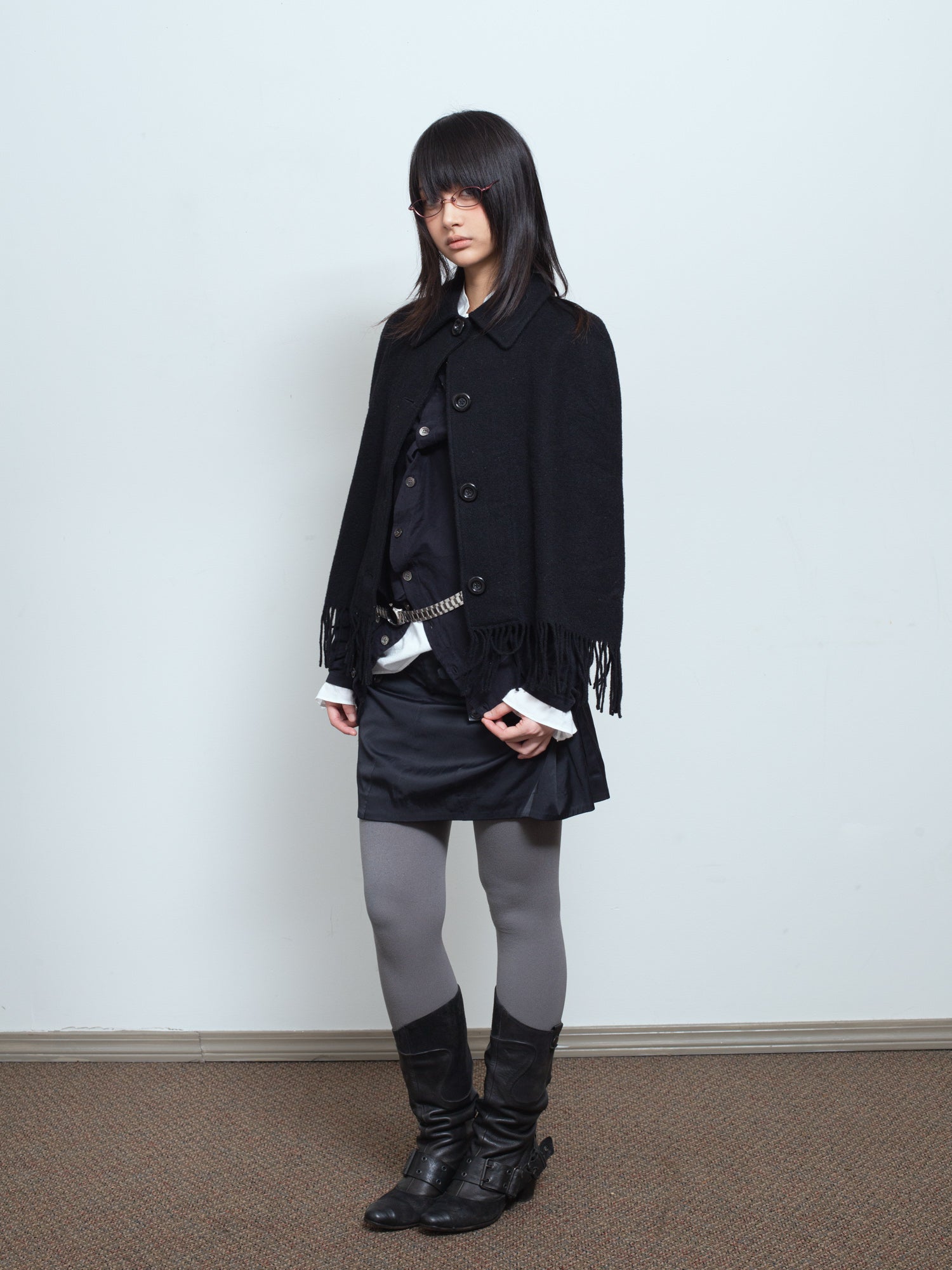 AW07 "Knit" Nylon Utility Skirt