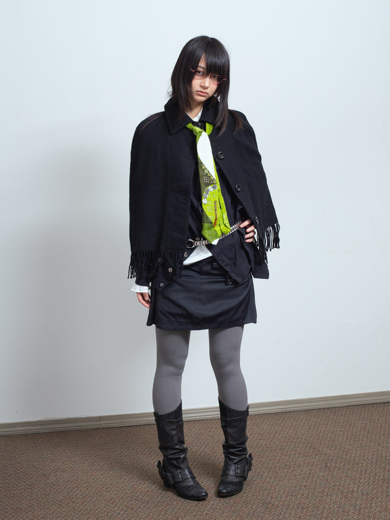 AW07 "Knit" Nylon Utility Skirt