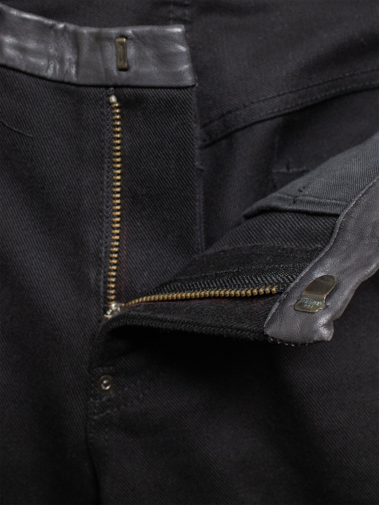 AW05 "Arts & Crafts" Leather-Trim Trousers