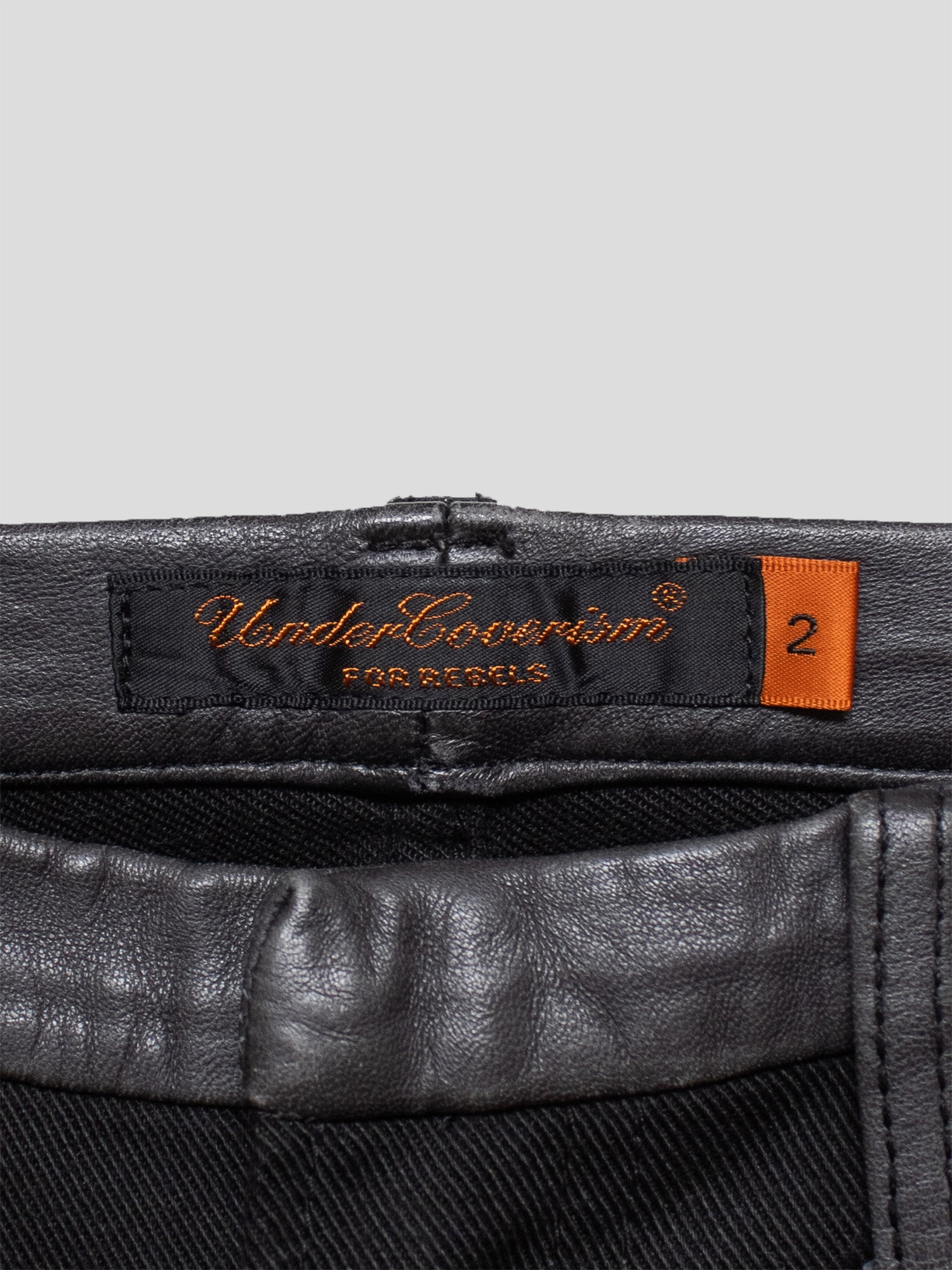AW05 "Arts & Crafts" Leather-Trim Trousers