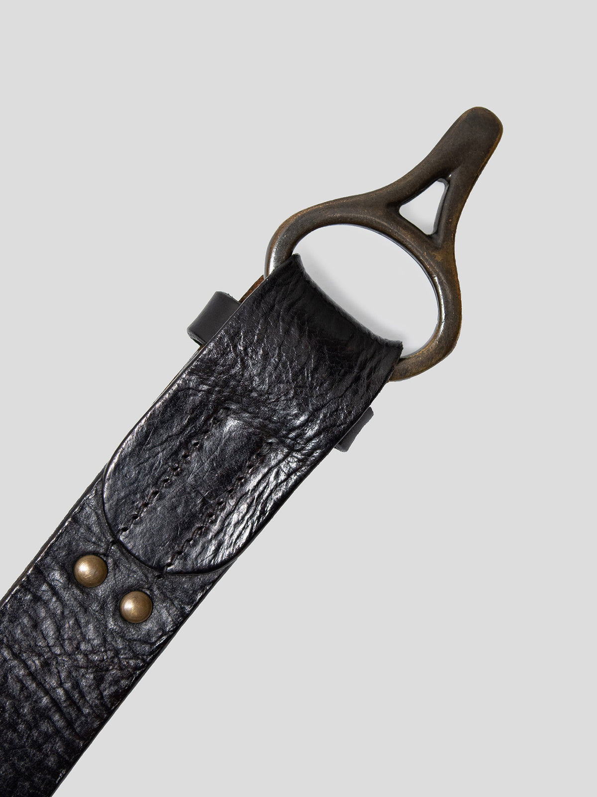 2000s Toggle-Buckle Leather Belt