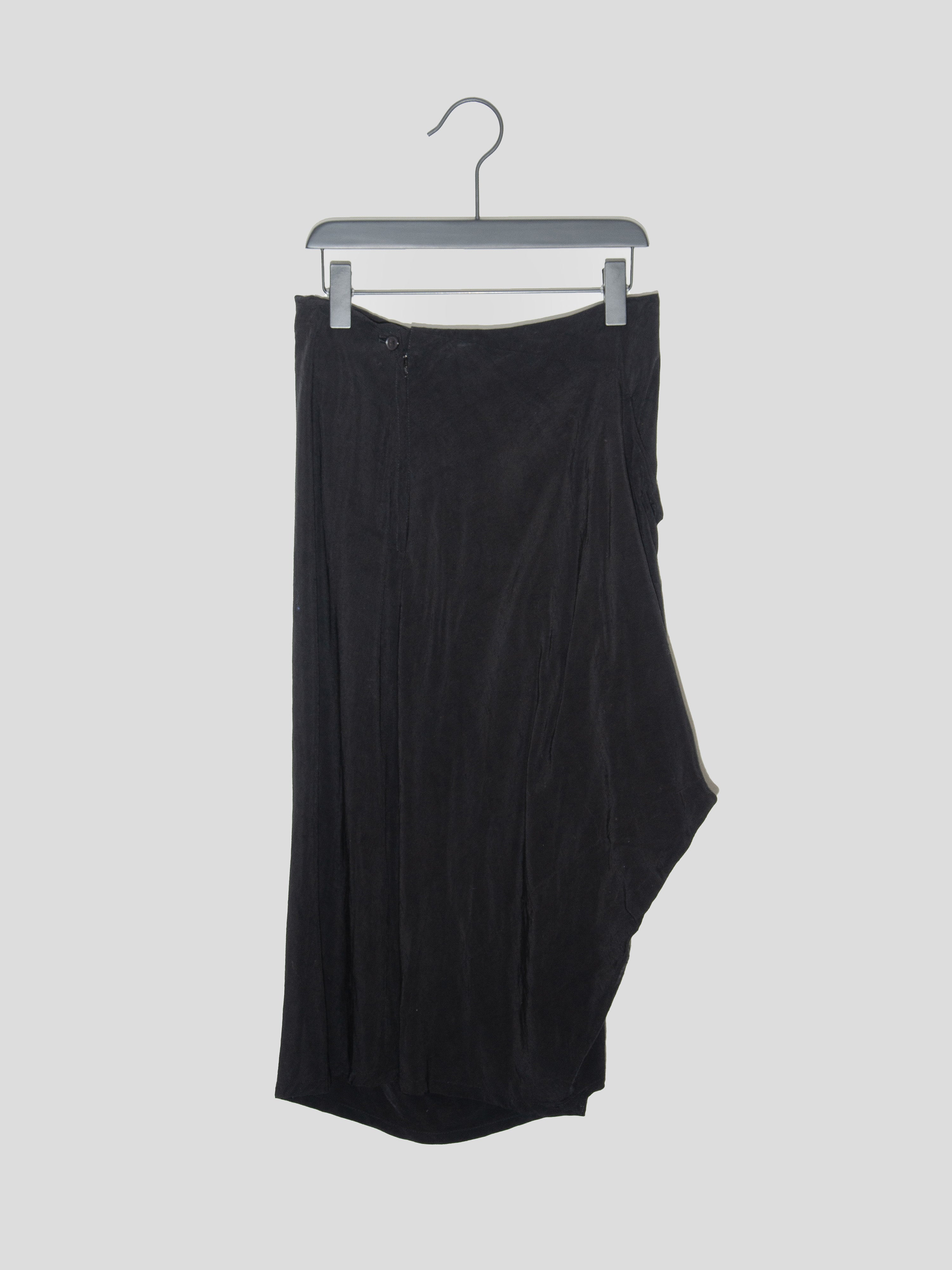 1990s Asymmetrical Draped Skirt
