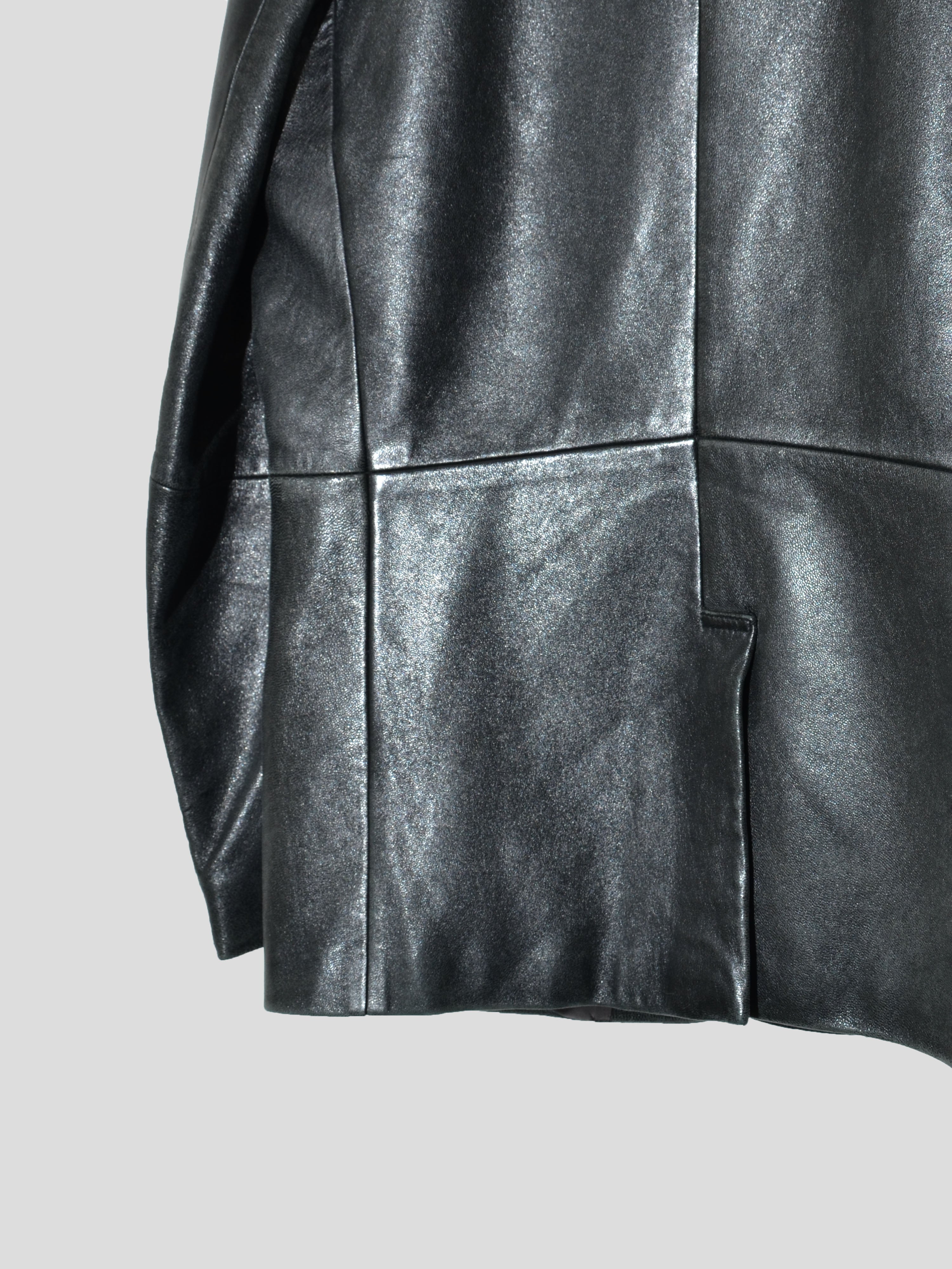 Yohji Yamamoto D'urban AAR 2000s Leather Blazer | COMMUNE