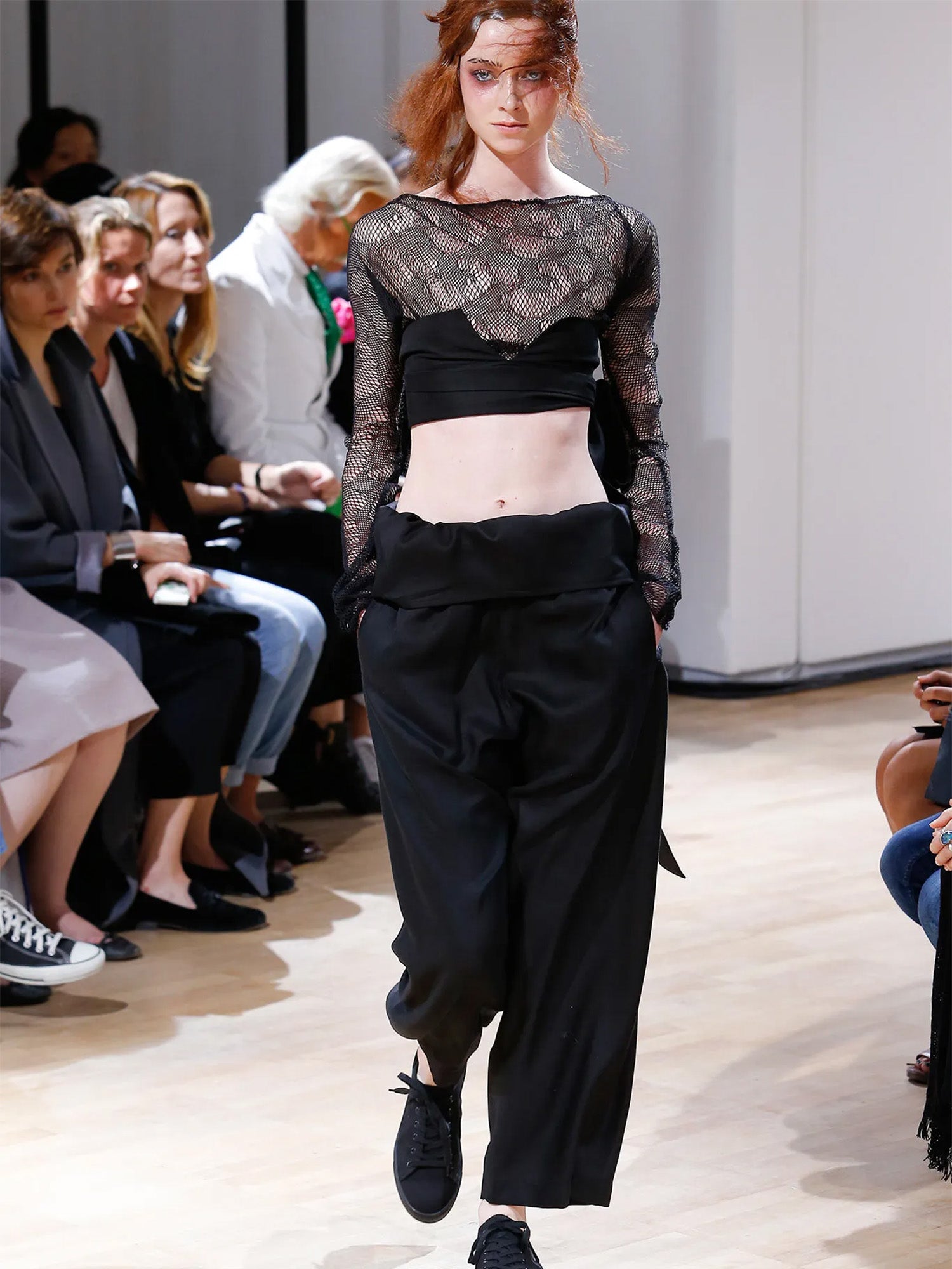 SS15 Integrated Panel Wrap Trousers