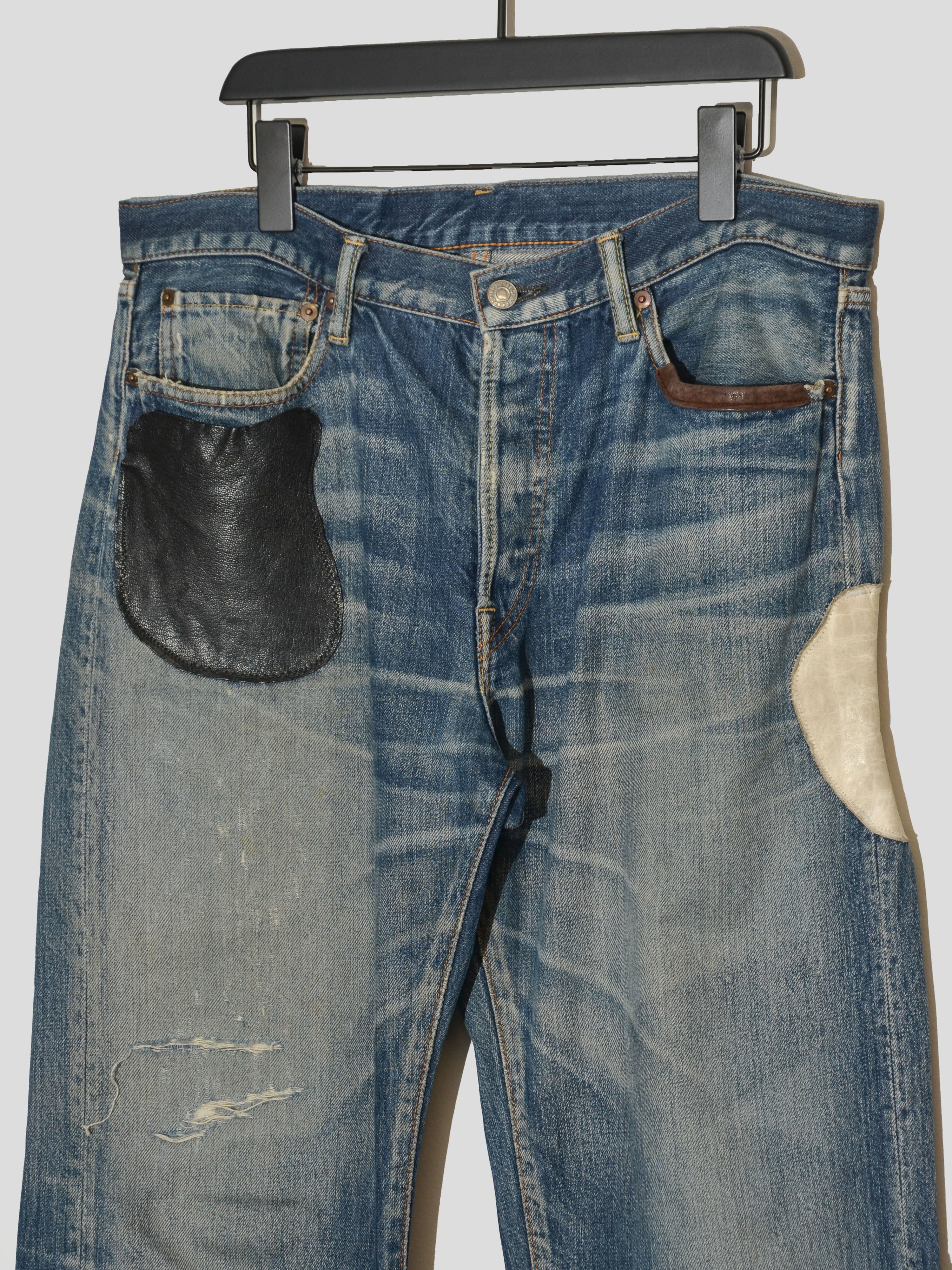 Y's for Men x Spotted Horse Craft SS04 Patchwork Denim Jeans