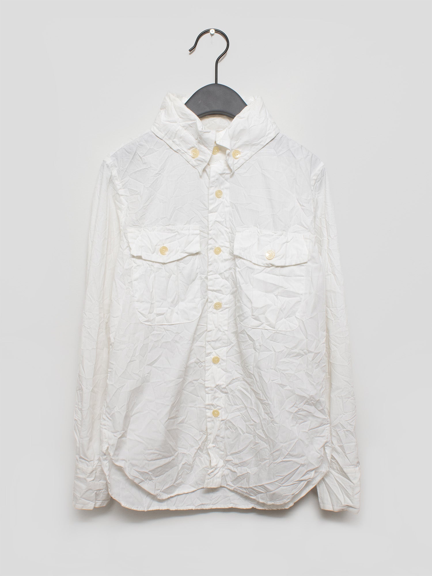 2000s Wrinkled Hooded Shirt