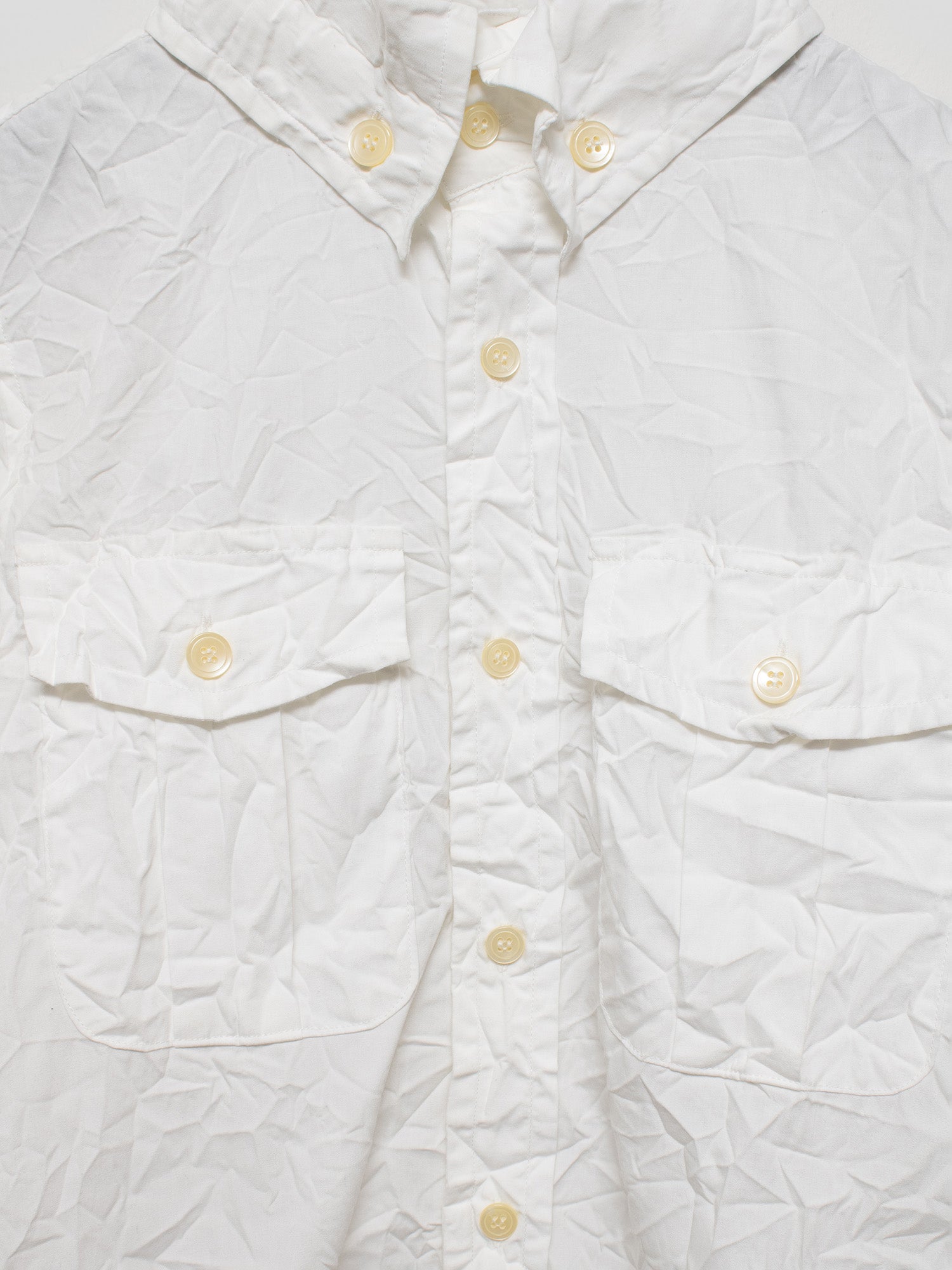 2000s Wrinkled Hooded Shirt